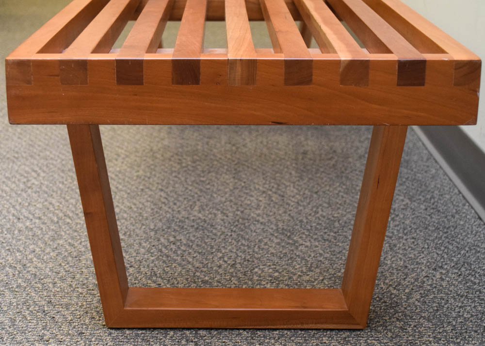 Danish Modern Bench in the Style of George Nelson