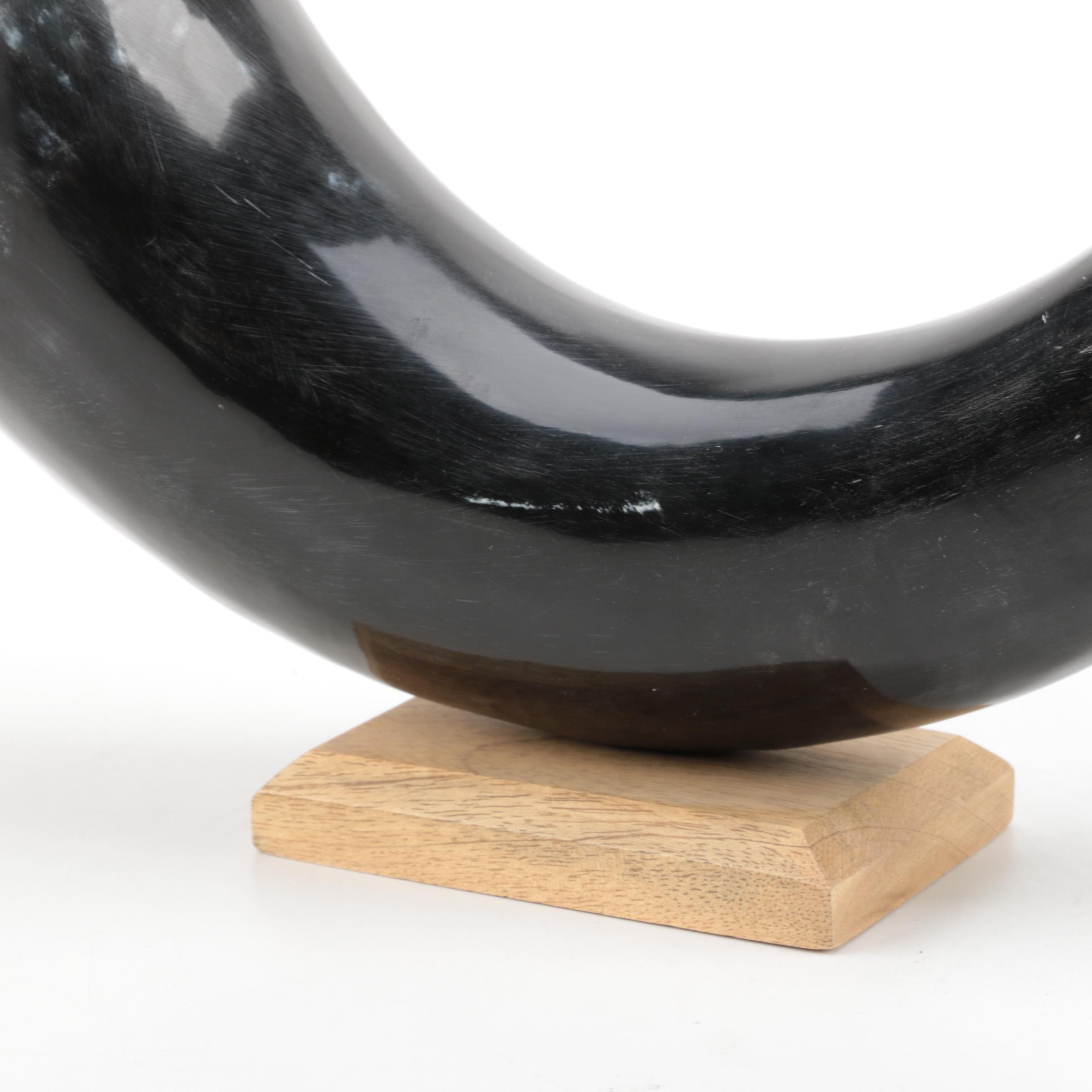 Bovine Horn on Stand