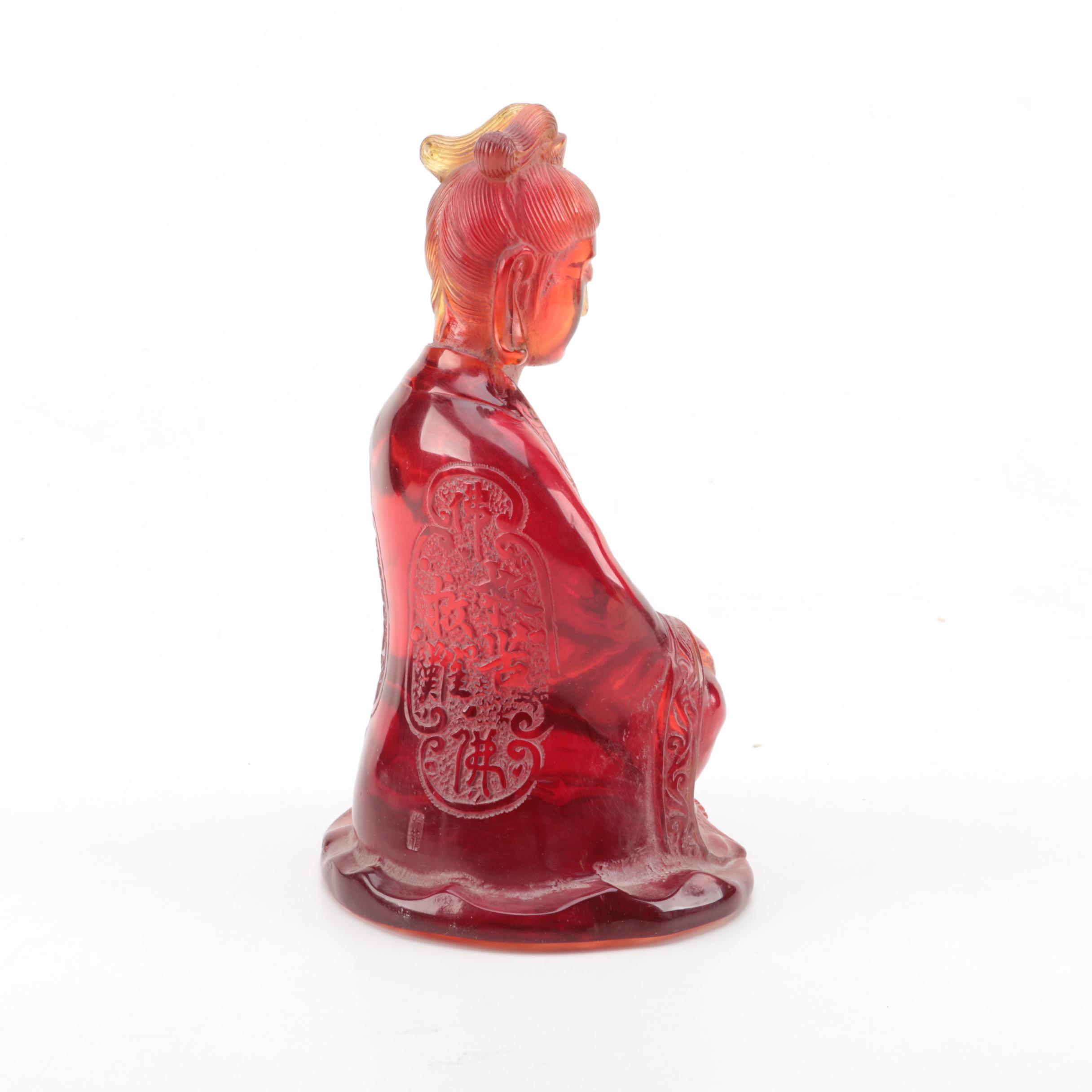 Chinese Translucent Resin Guanyin Figure