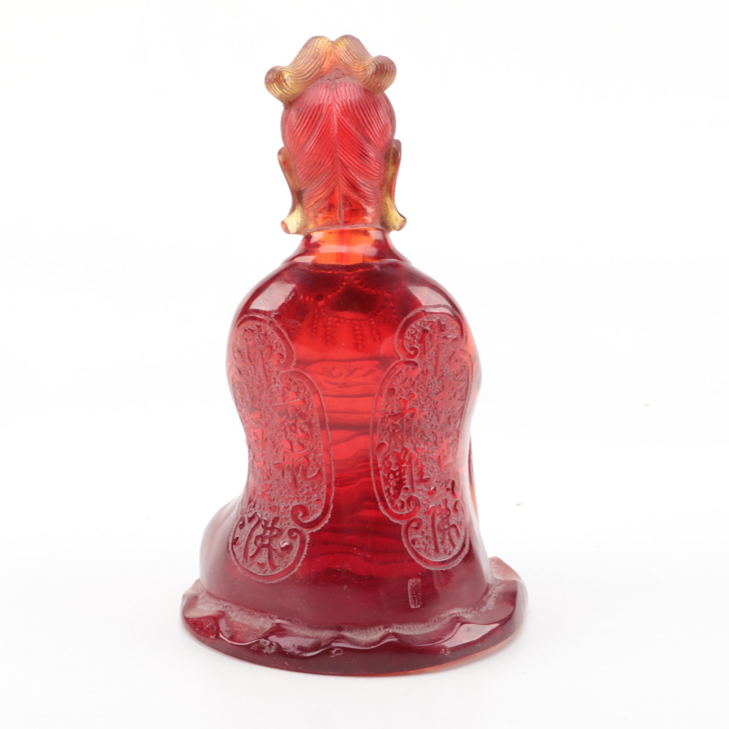 Chinese Translucent Resin Guanyin Figure
