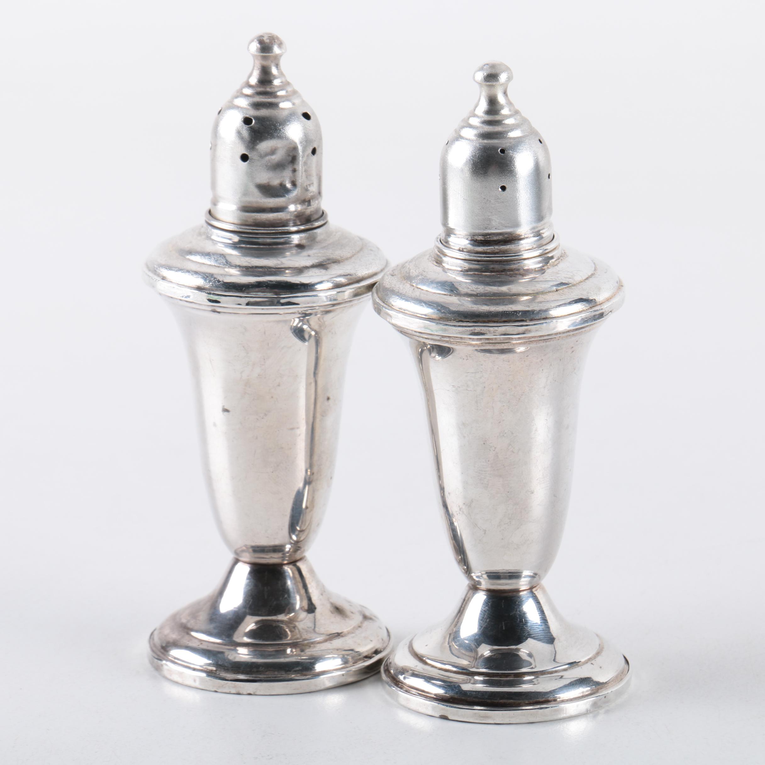 Vintage Empire Weighted Sterling Silver Salt and Pepper Shakers