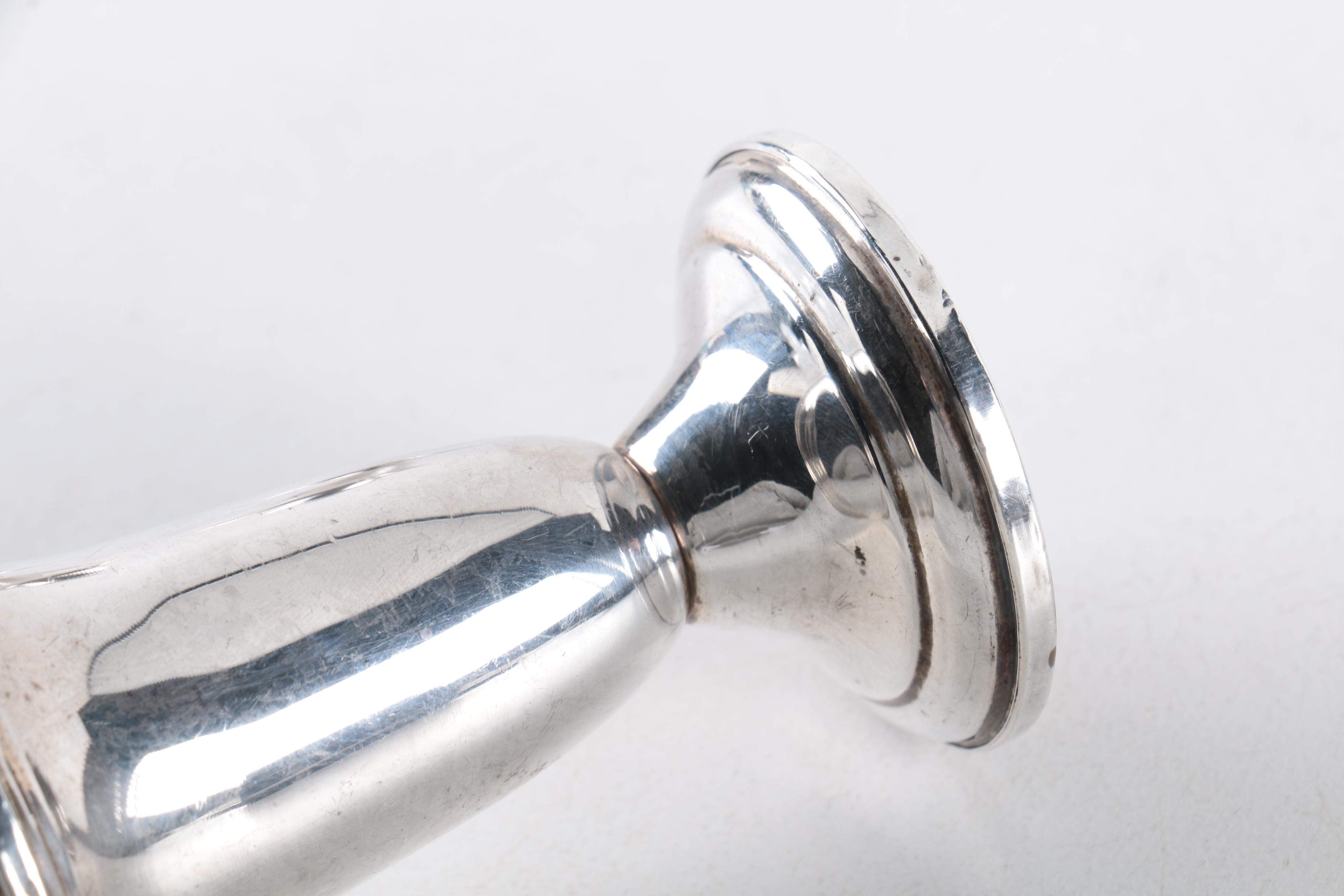 Vintage Empire Weighted Sterling Silver Salt and Pepper Shakers