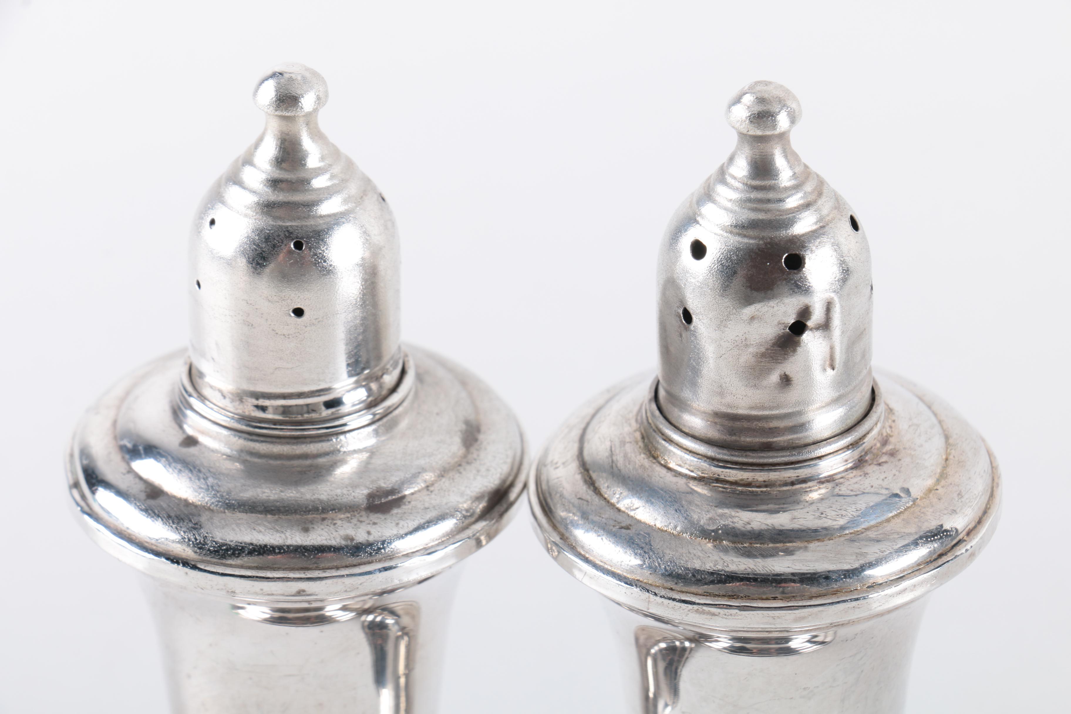 Vintage Empire Weighted Sterling Silver Salt and Pepper Shakers