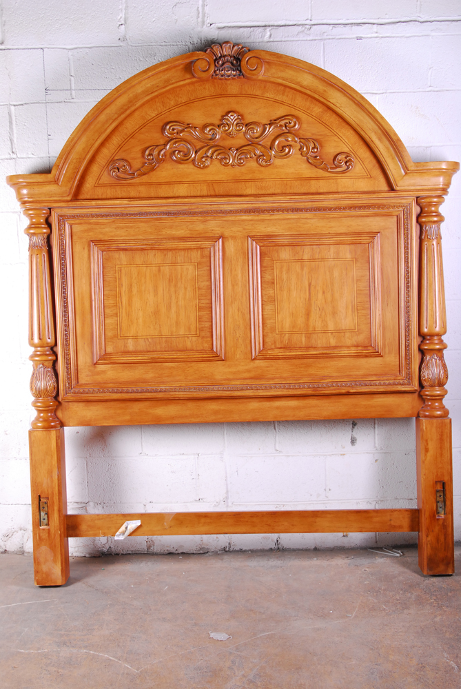 Italian-Style Carved Queen-Size Bed