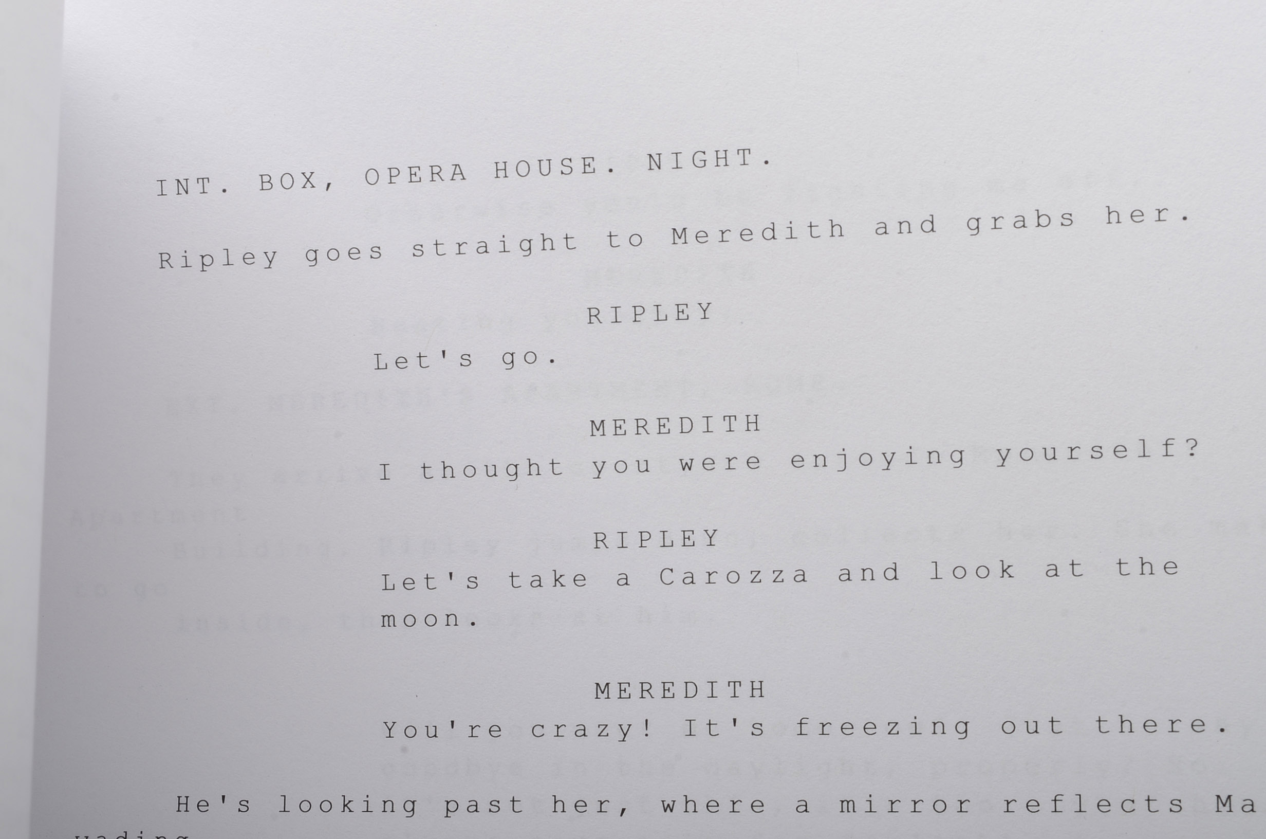 Matt Damon Signed "The Talented Mr. Ripley" Script  COA