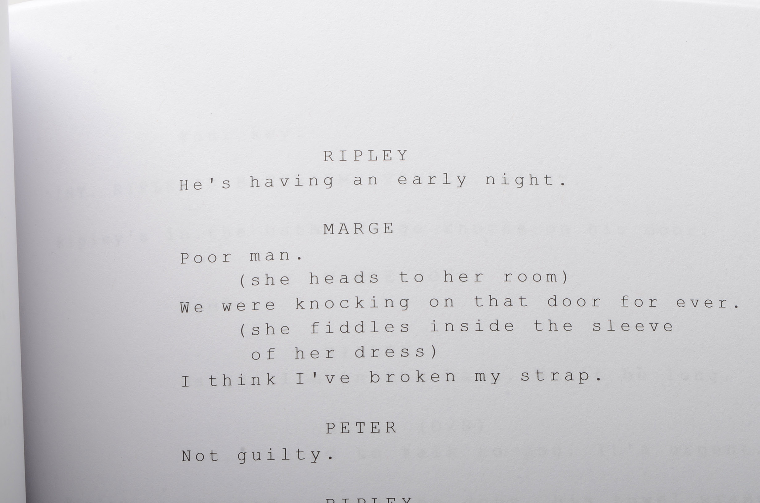 Matt Damon Signed "The Talented Mr. Ripley" Script  COA