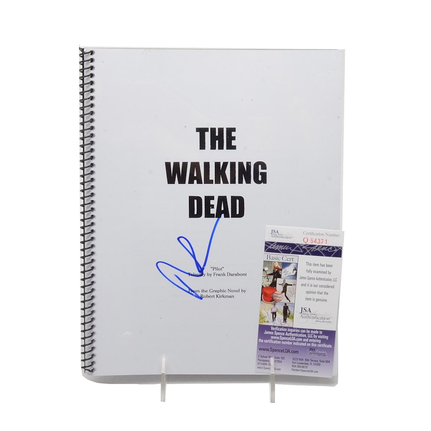 Norman Reedus Signed "Walking Dead" Script with COA