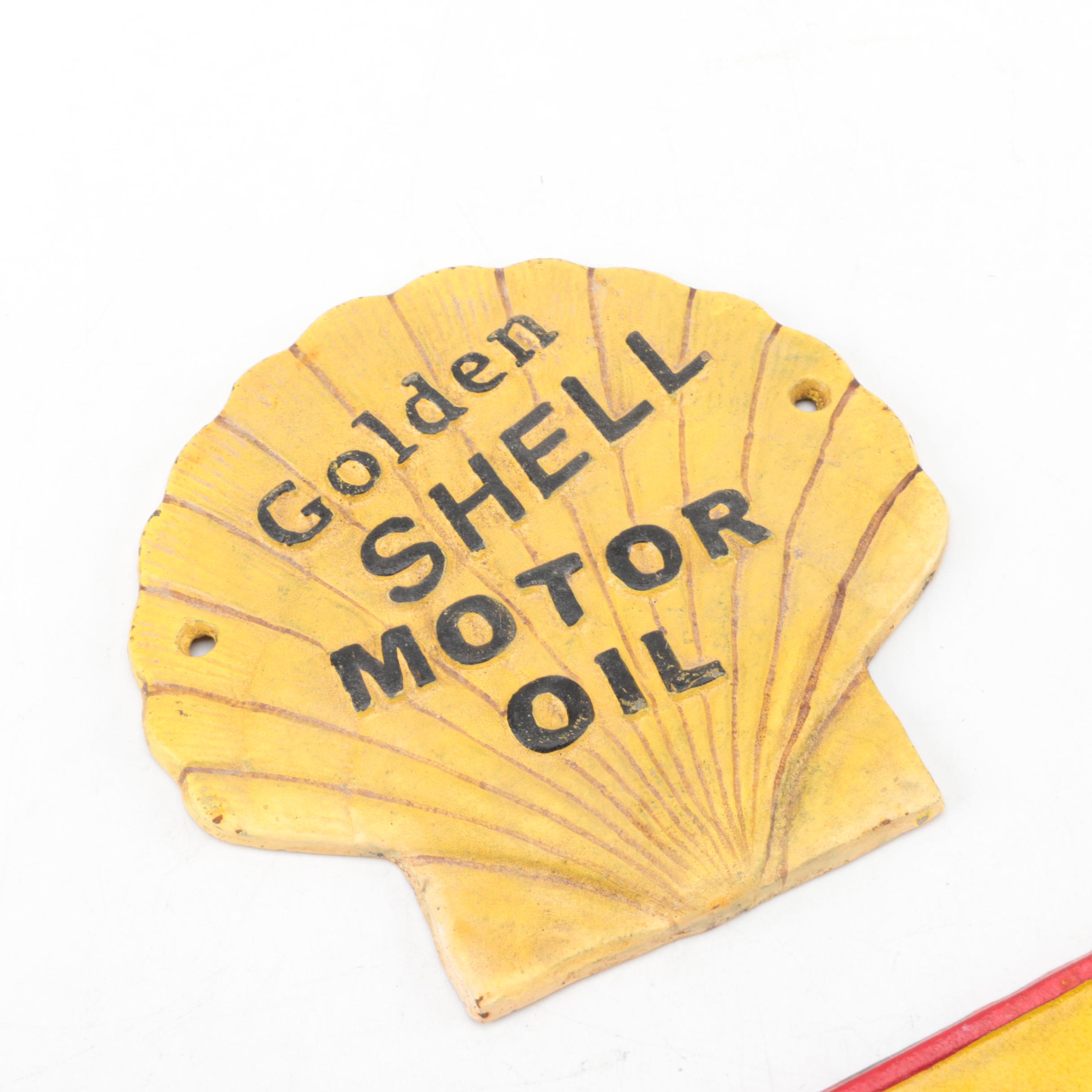 Shell Motor Oil Advertisement Signs