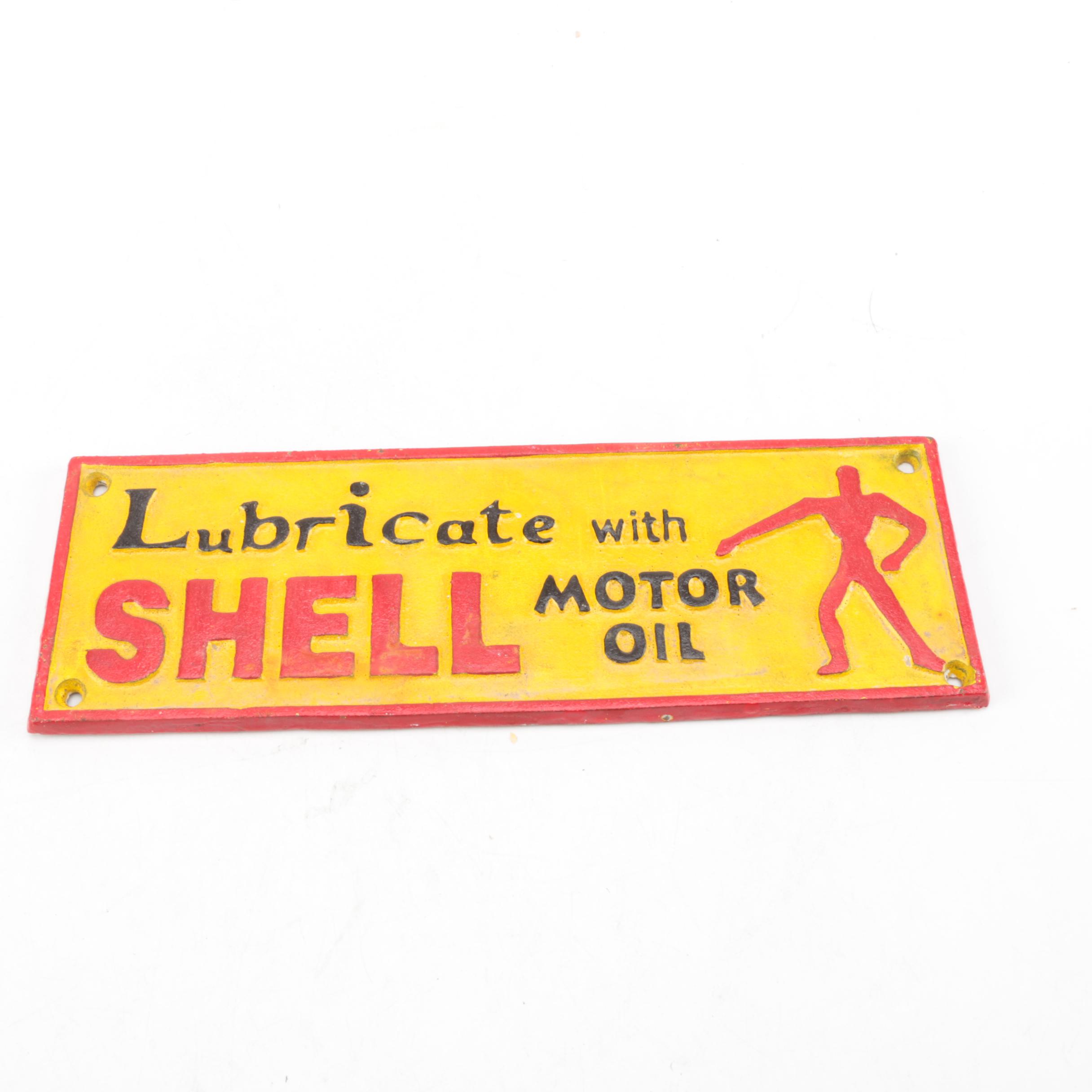 Shell Motor Oil Advertisement Signs
