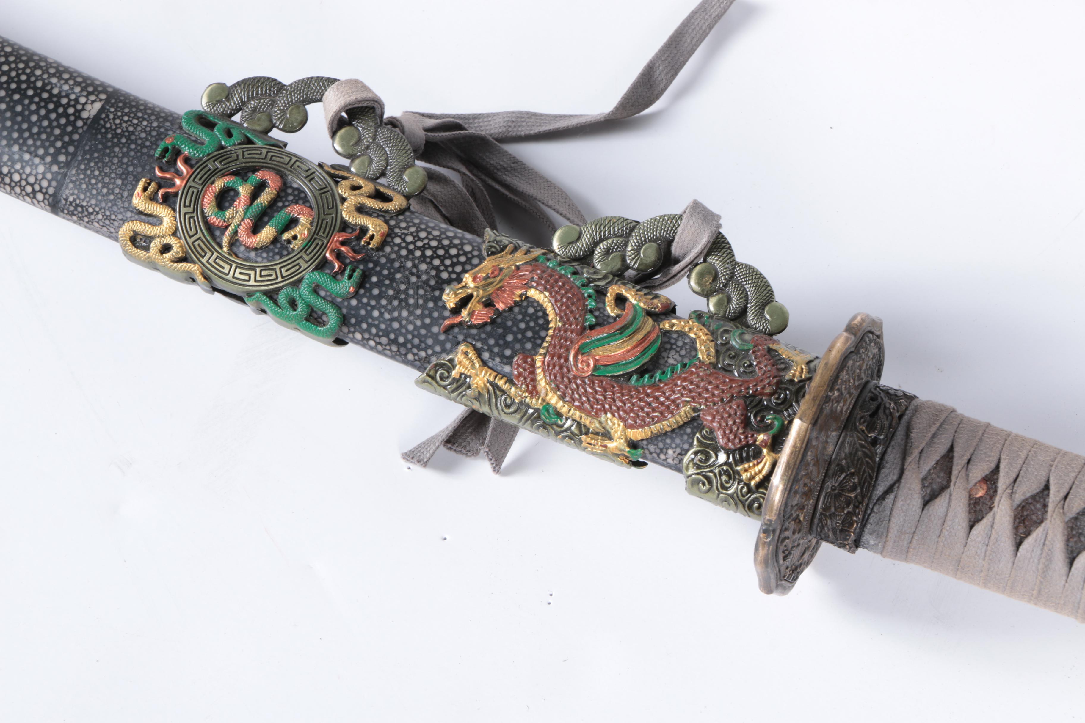 Contemporary Japanese Style Katana with Shagreen Scabbard