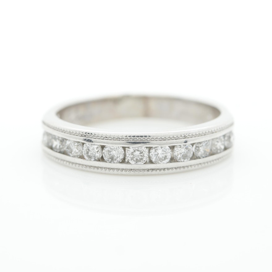 14K White Gold Diamond Ring