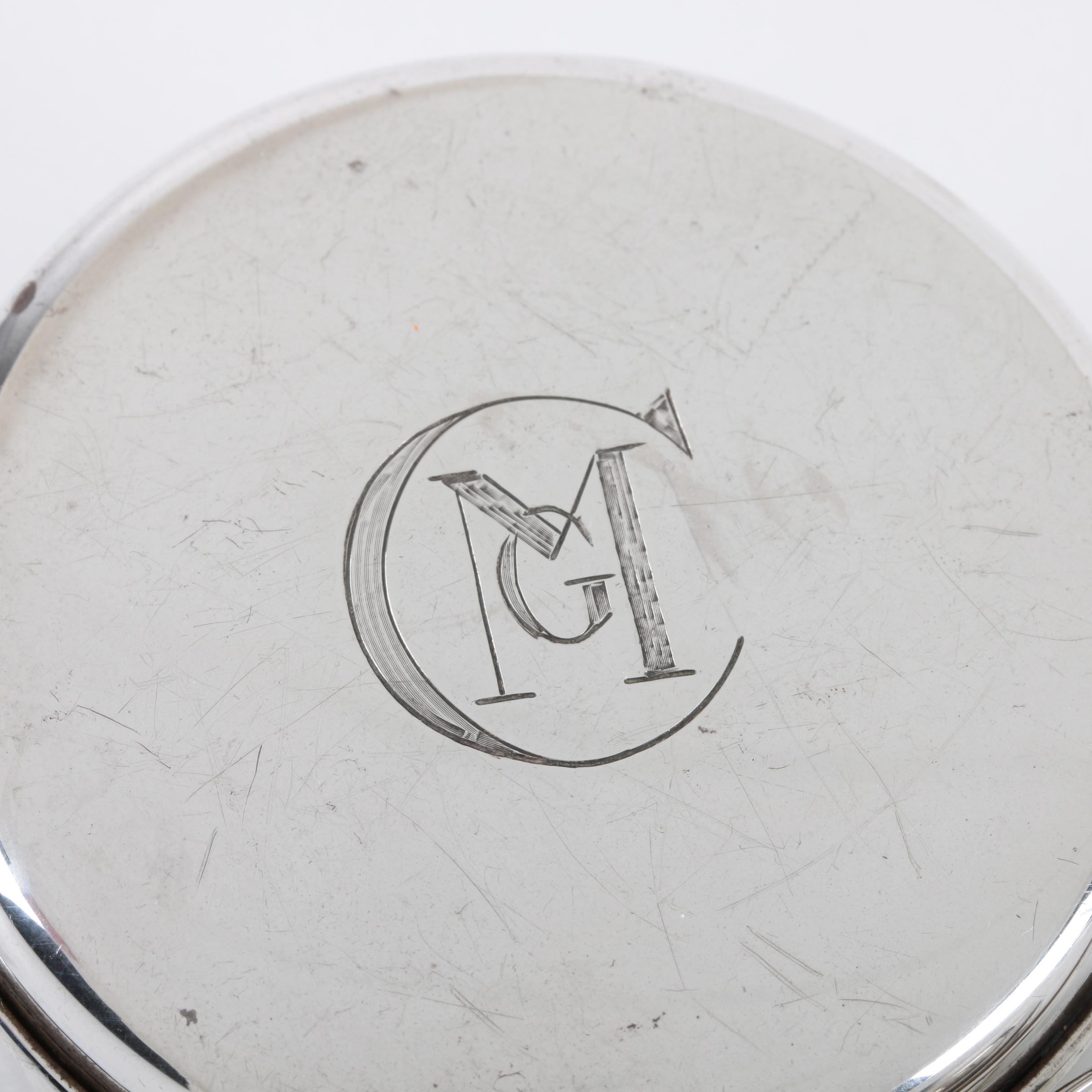 Tiffany & Co. Sterling Silver Monogramed Vanity Boxes