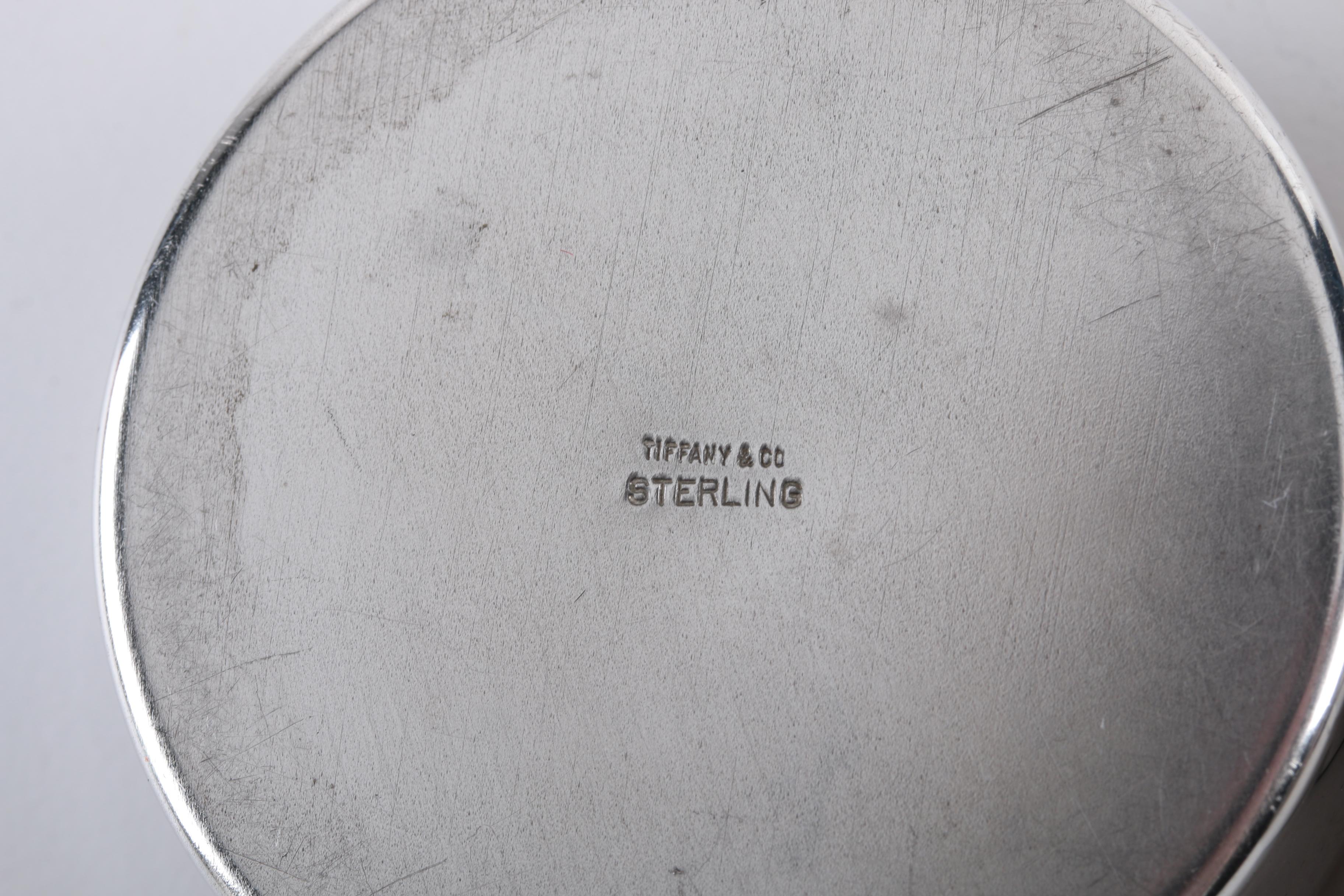 Tiffany & Co. Sterling Silver Monogramed Vanity Boxes