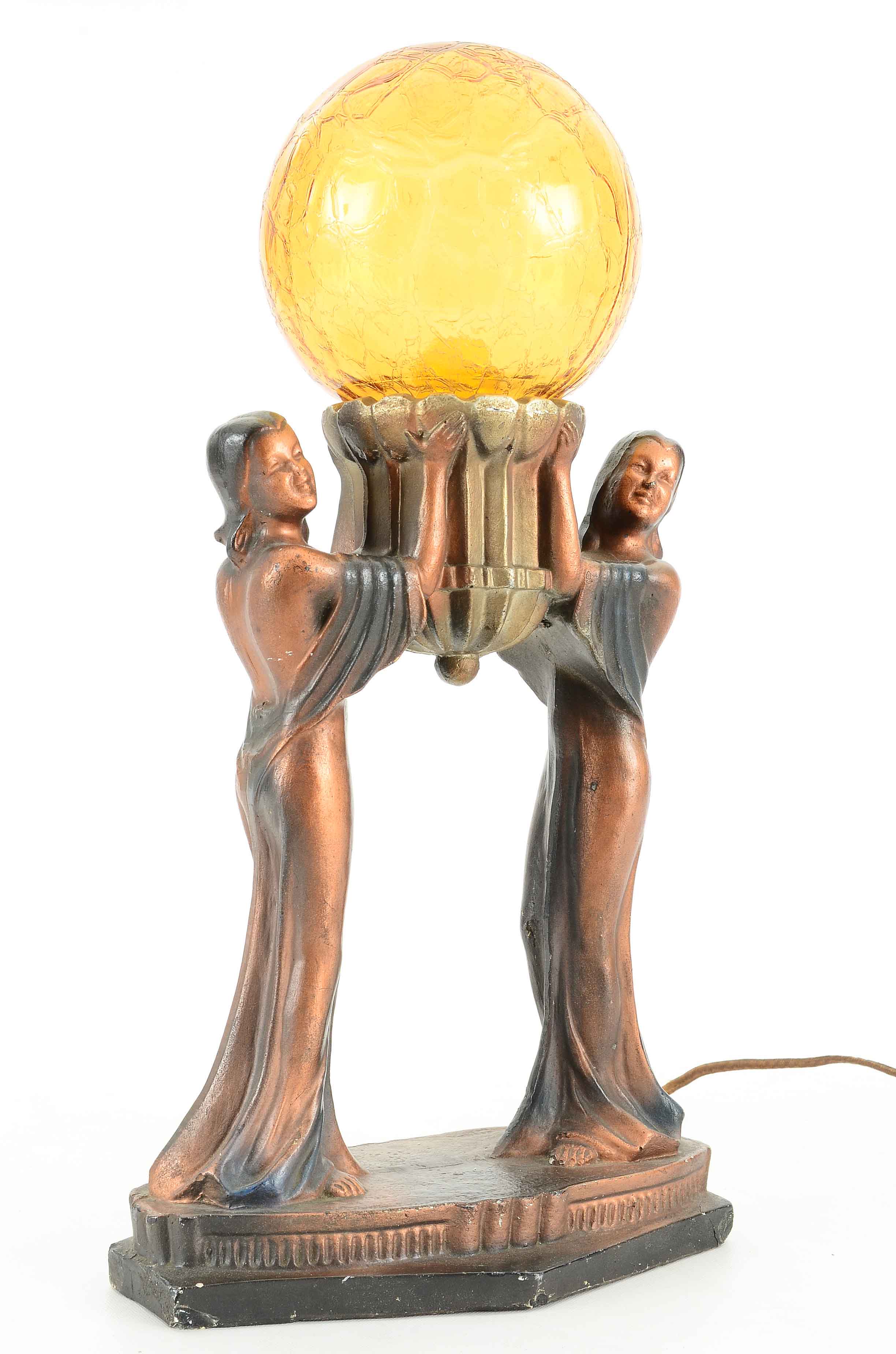 Vintage Art Deco Globe Lamp