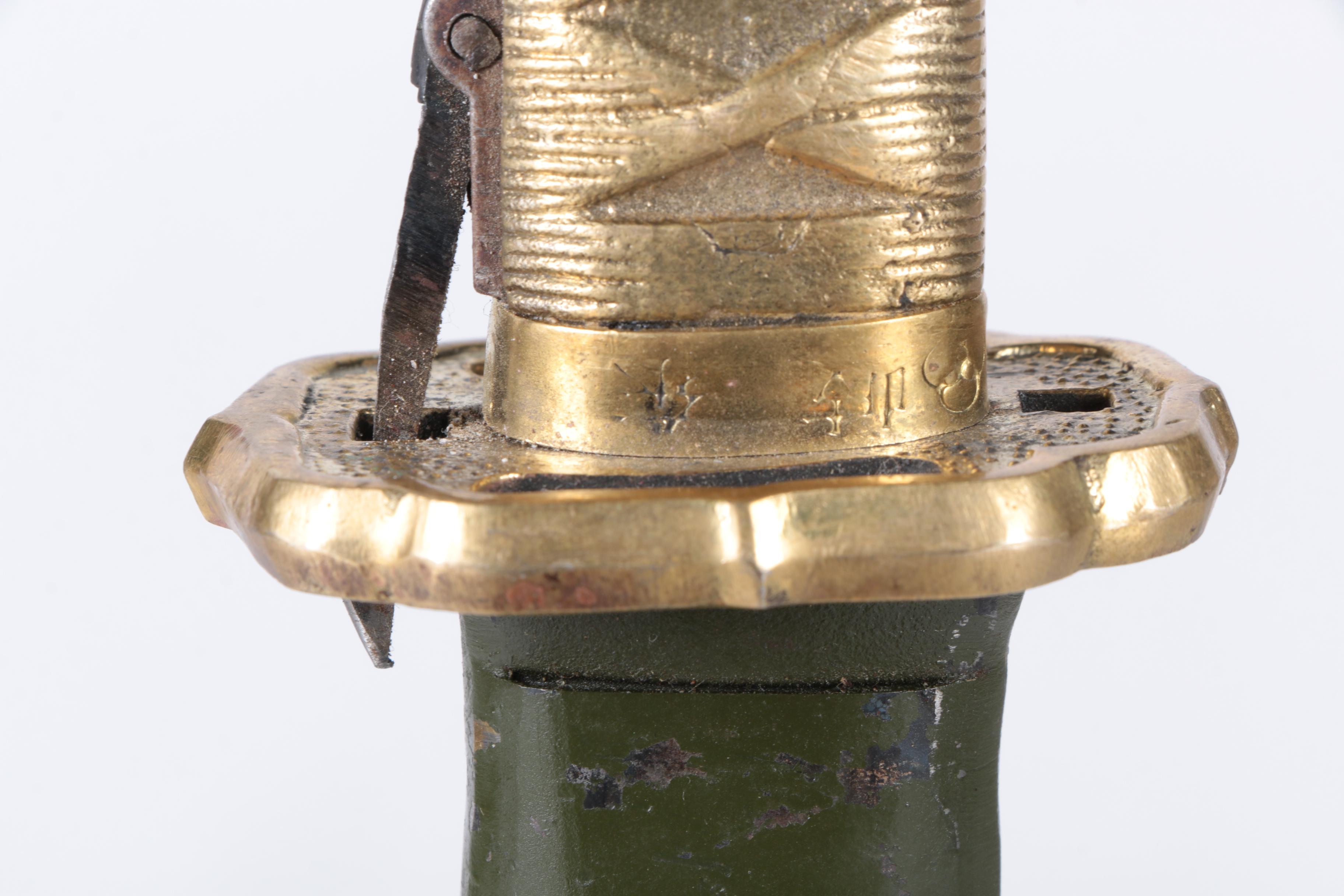 World War II Japanese Shin-Guntō NCO Sword with Metal Scabbard