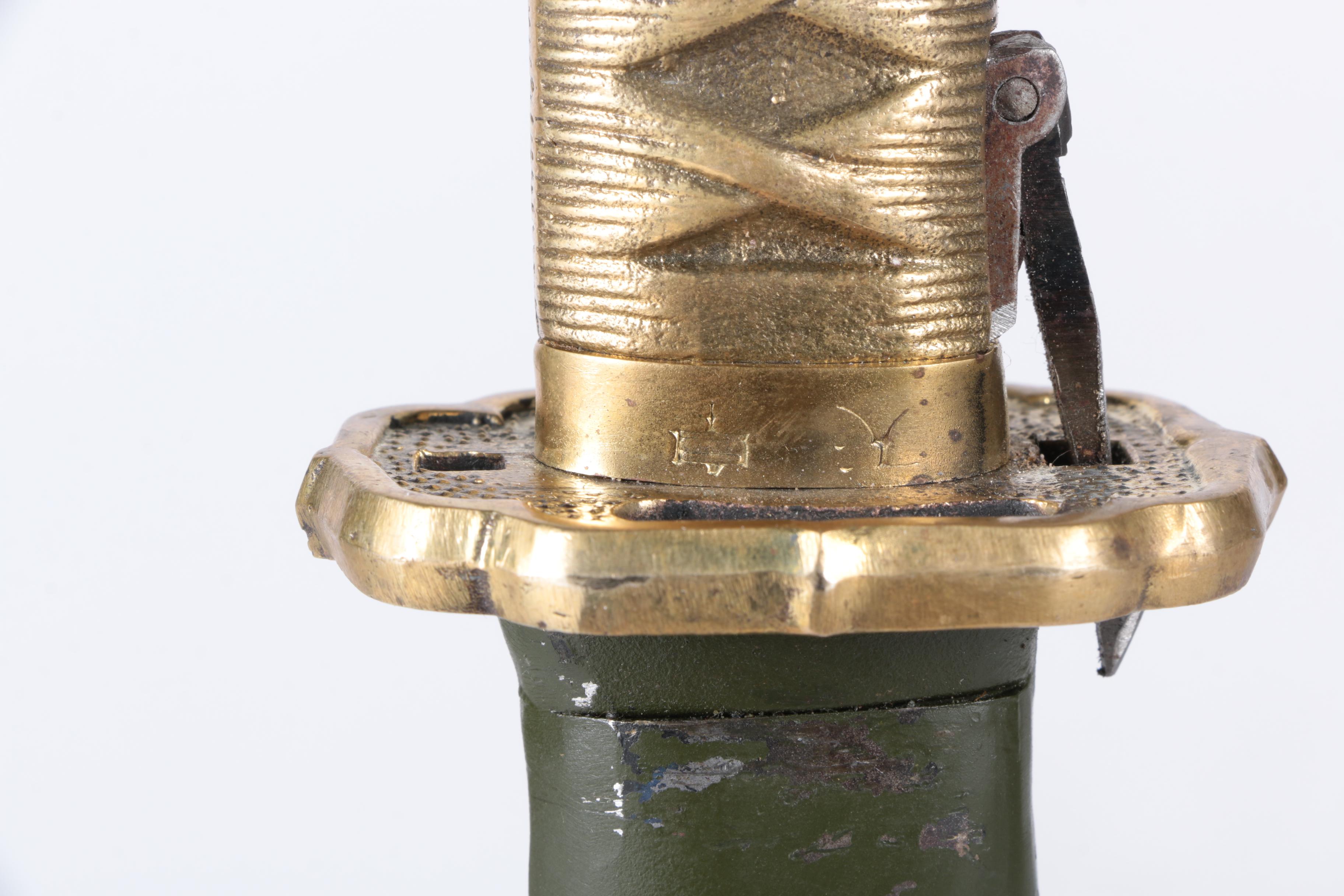 World War II Japanese Shin-Guntō NCO Sword with Metal Scabbard