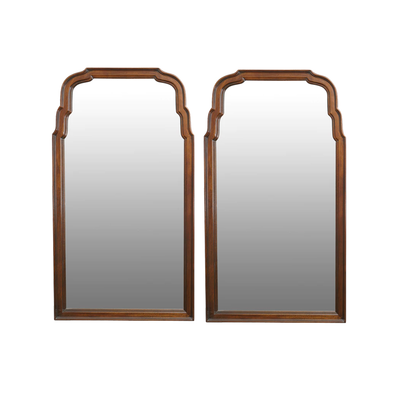 Dark Walnut Finish Wall Mirrors by Drexel