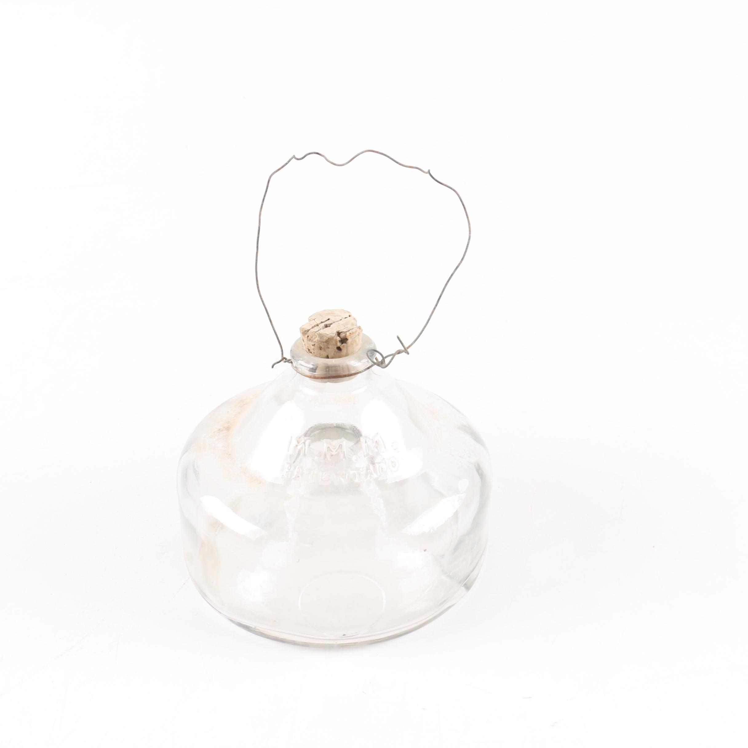 Antique MMM Glass Fly Catcher