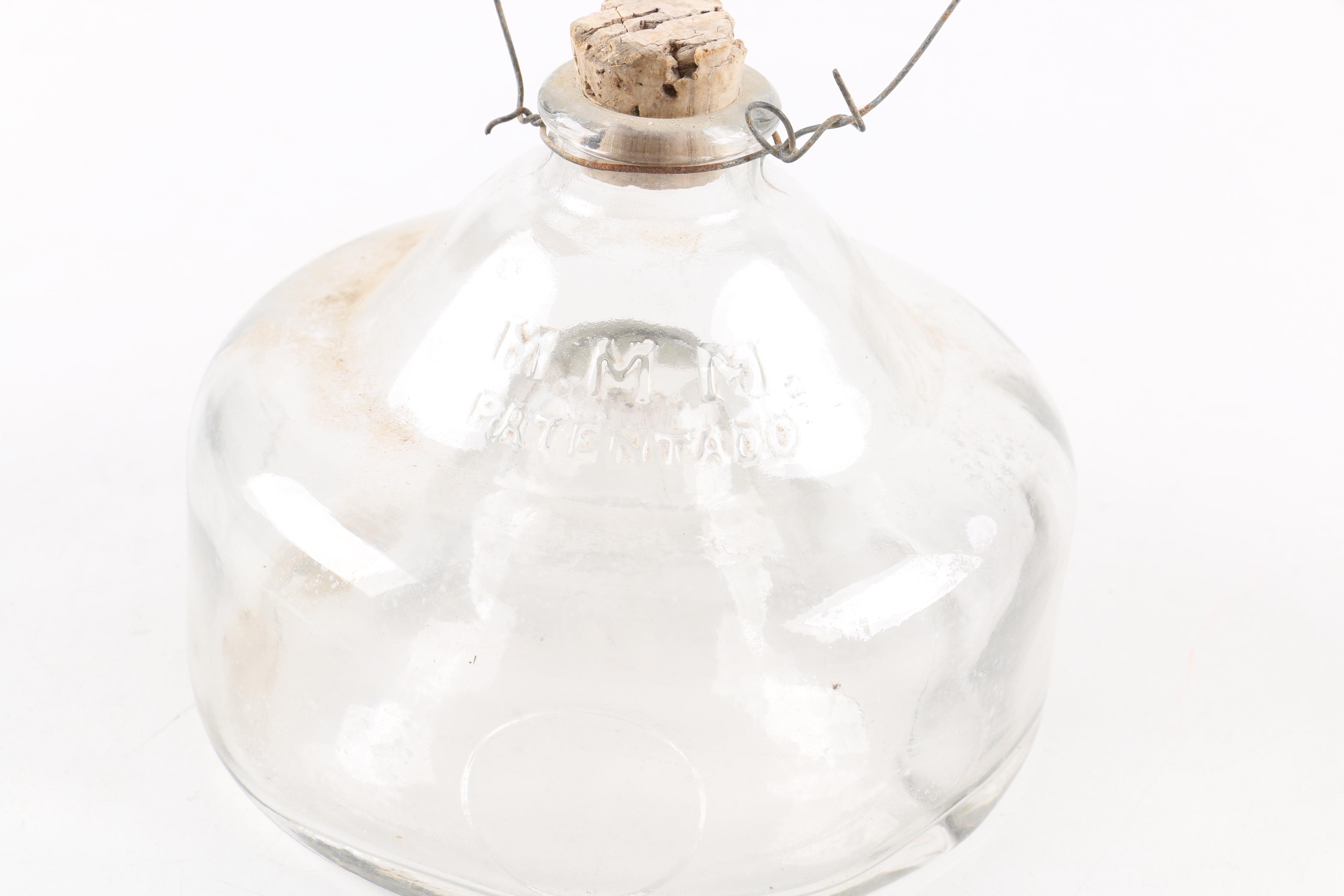 Antique MMM Glass Fly Catcher