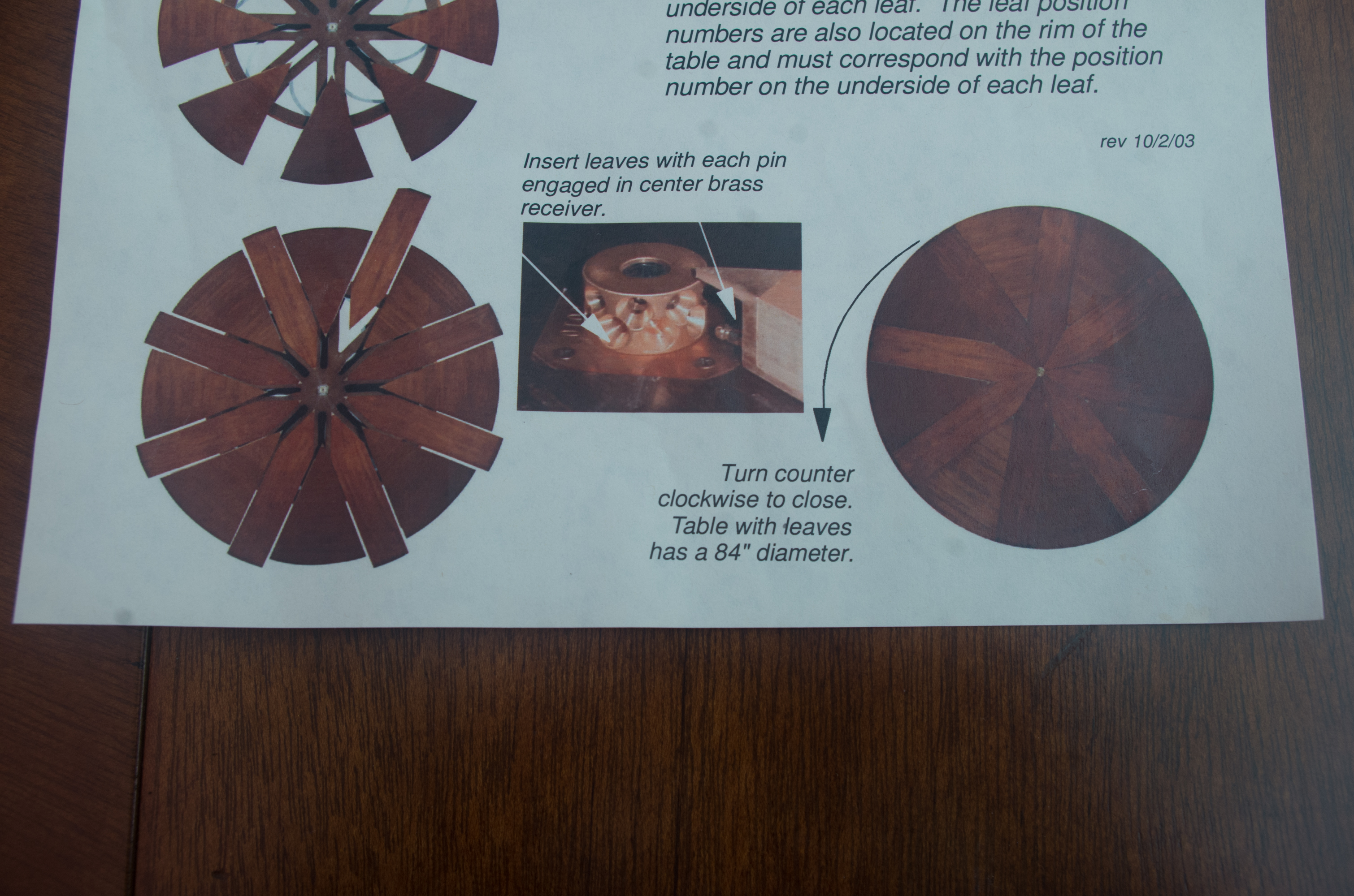 Oscar de la Renta Radial Dining Table and Leaf Cabinet  for Century