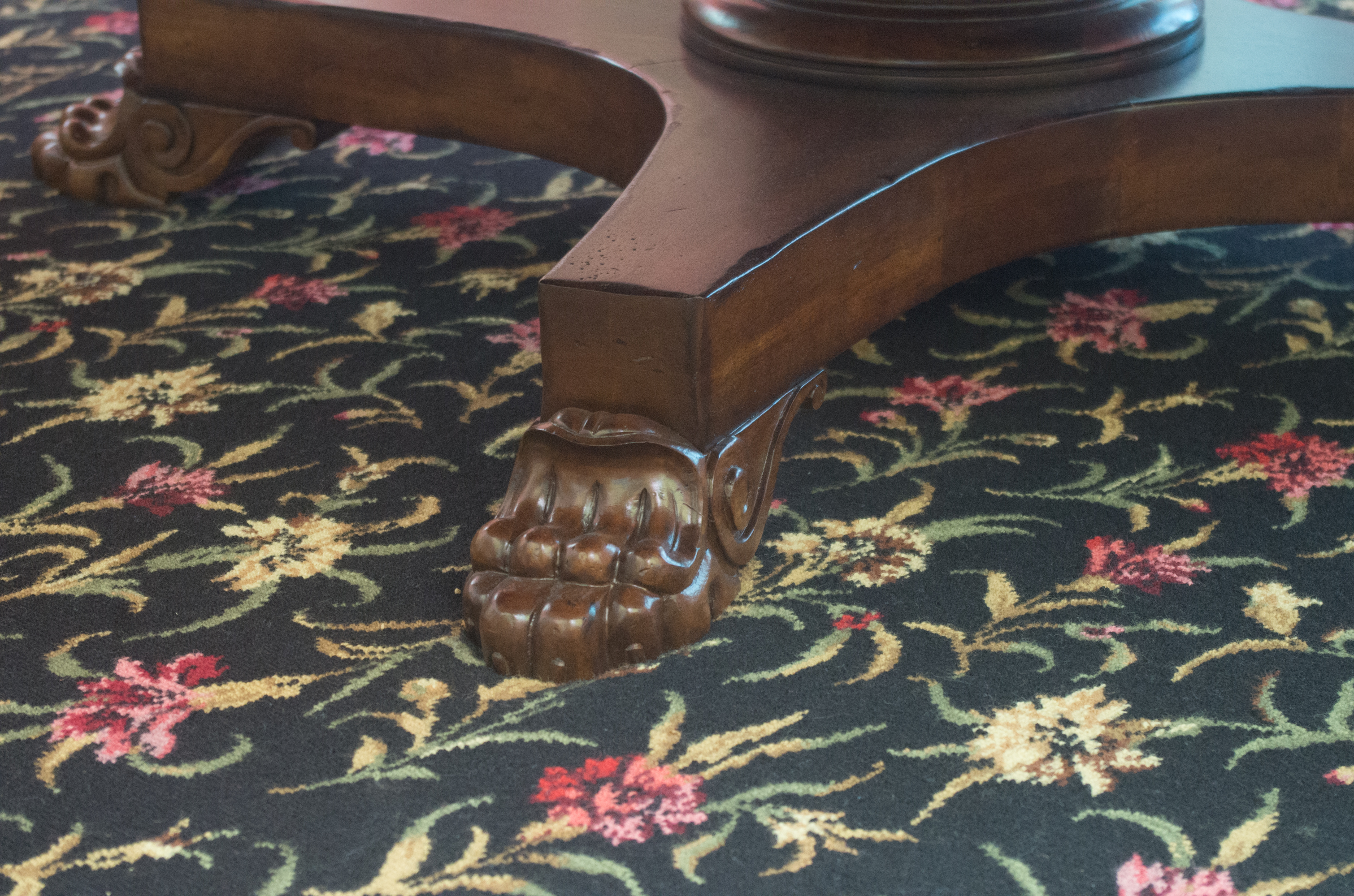 Oscar de la Renta Radial Dining Table and Leaf Cabinet  for Century