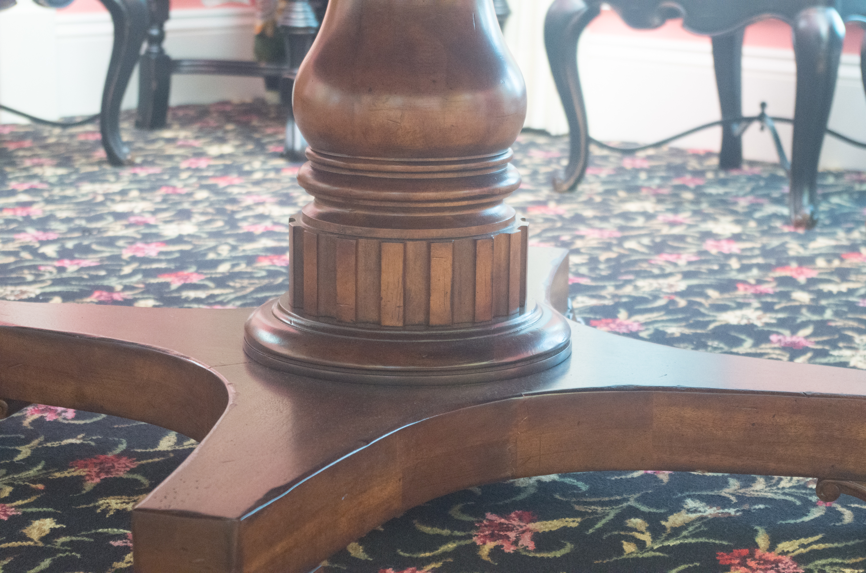 Oscar de la Renta Radial Dining Table and Leaf Cabinet  for Century