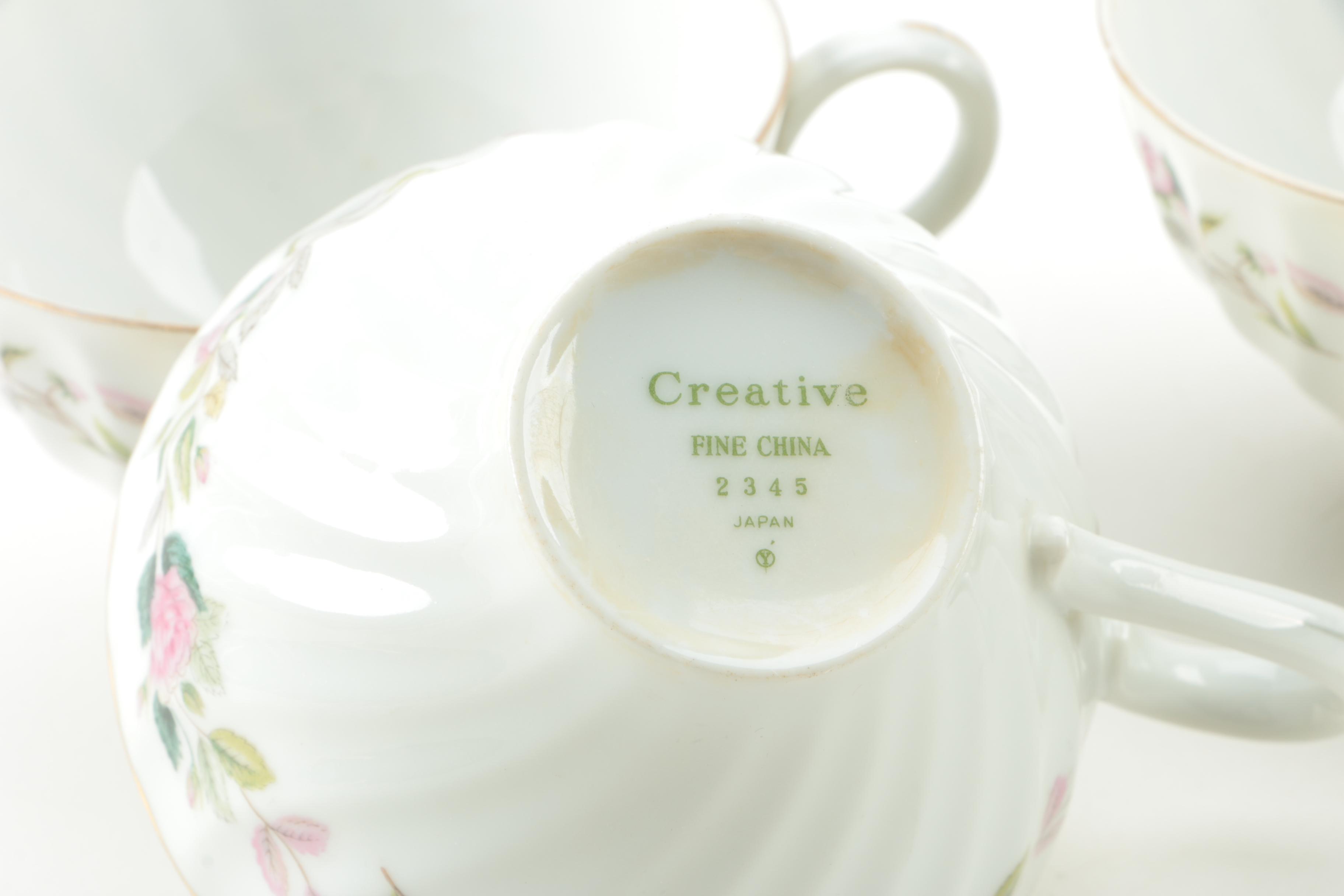 Vintage Creative "Regency Rose" Porcelain Tableware