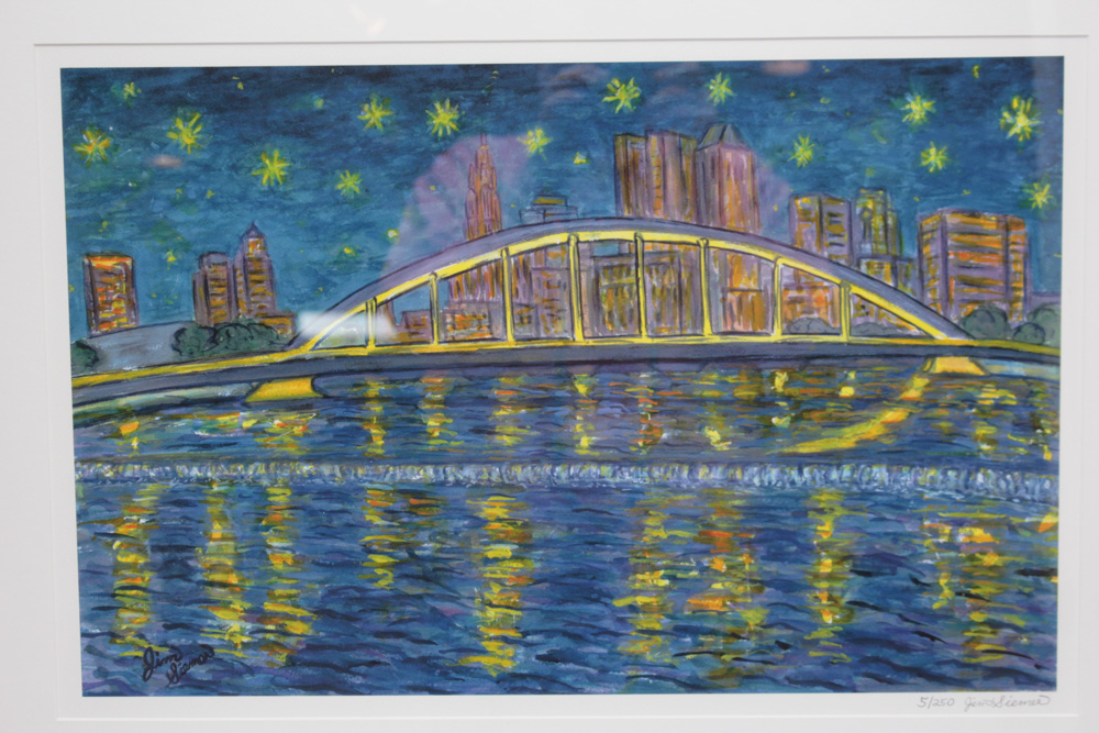 Jim Siemer Limited Edition Giclee "Downtown Columbus at Night"