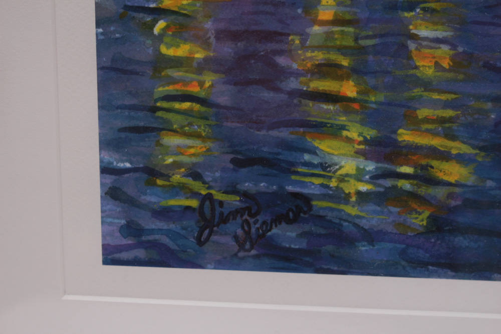 Jim Siemer Limited Edition Giclee "Downtown Columbus at Night"