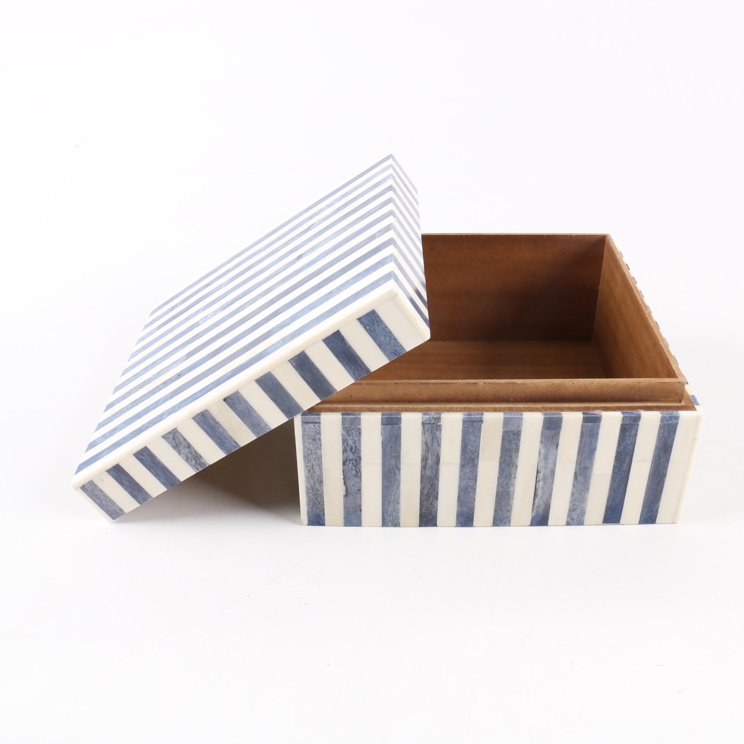 Decorative Dyed Bone Nesting Boxes