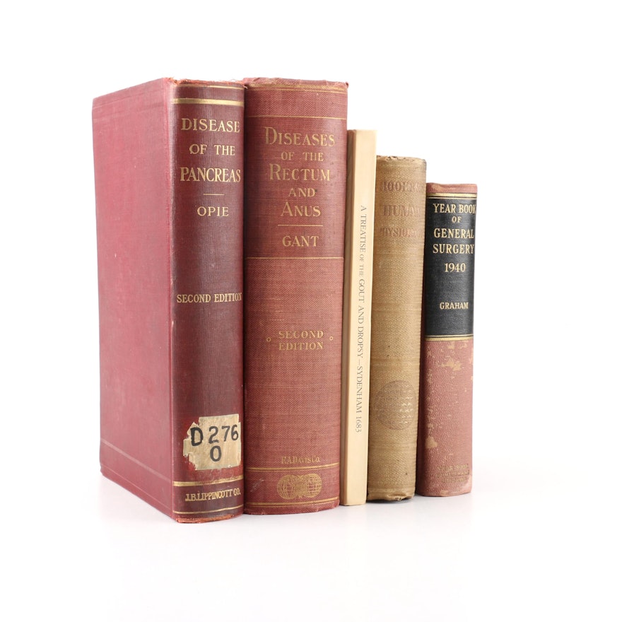 1860s-1940s Medical Books
