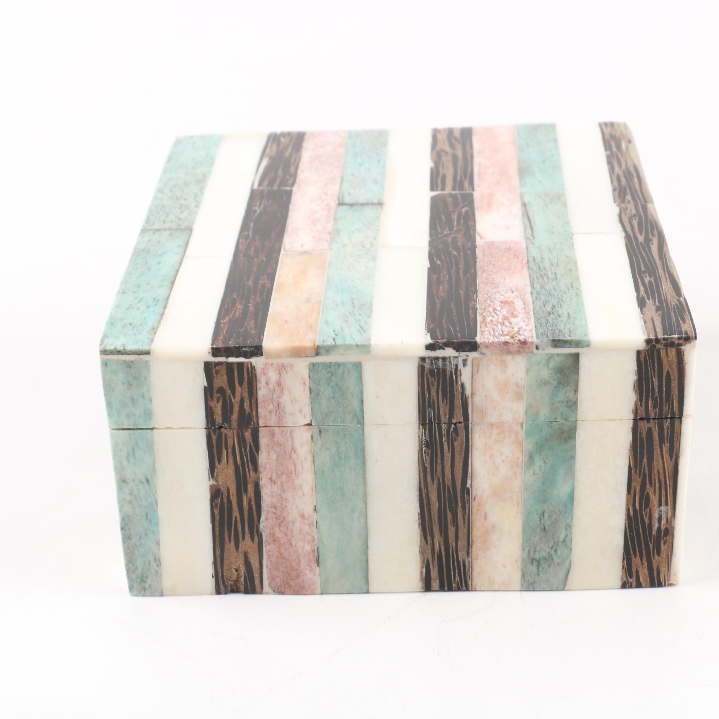 Decorative Dyed Bone Nesting Boxes