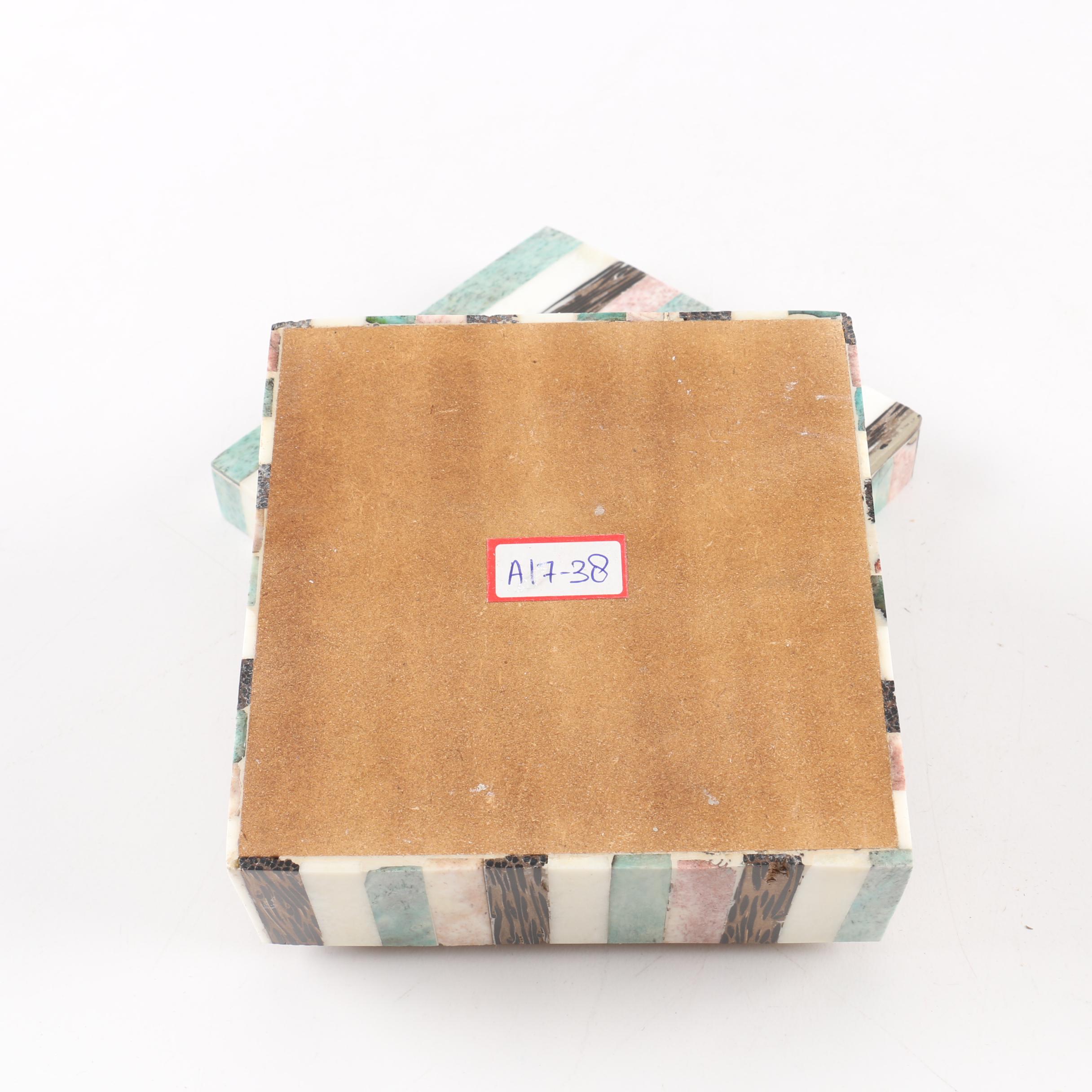 Decorative Dyed Bone Nesting Boxes