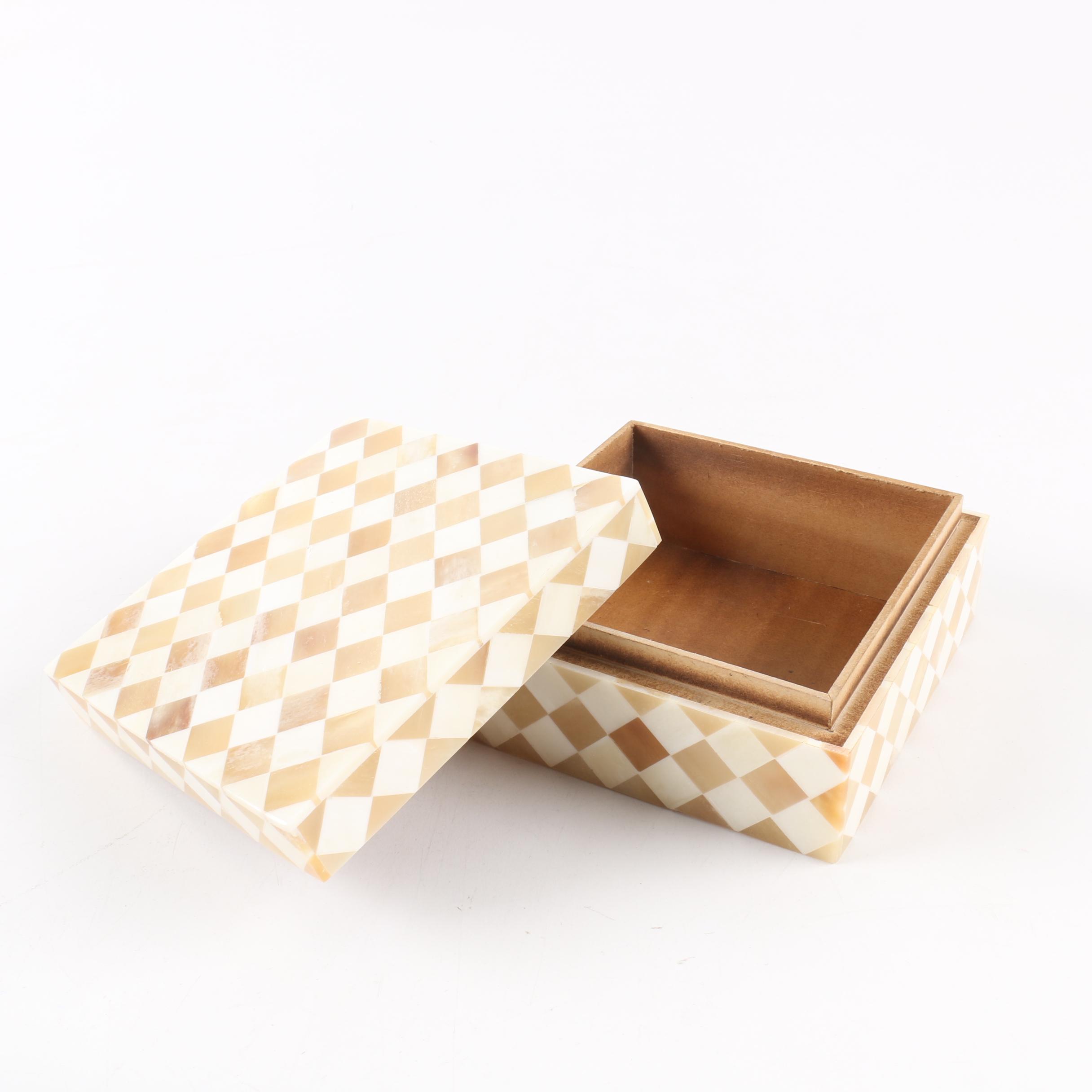 Decorative Dyed Bone Nesting Boxes