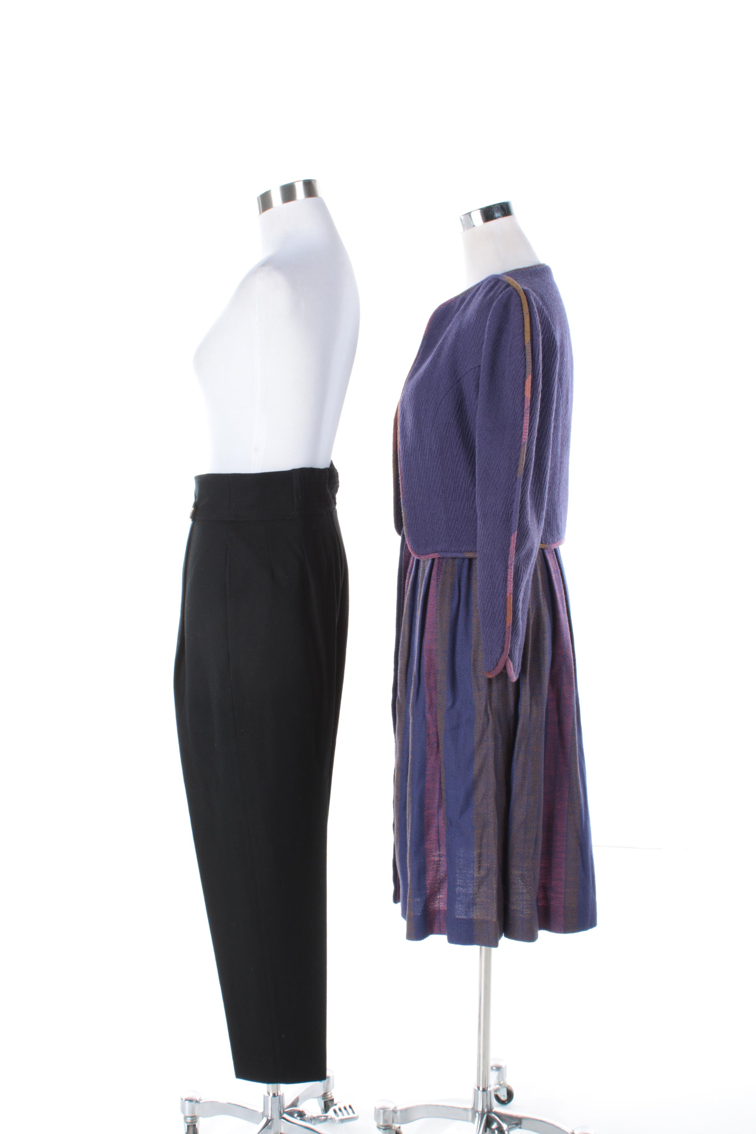 Vintage Jeanne Marc Wool Jacket, Skirt and Pants