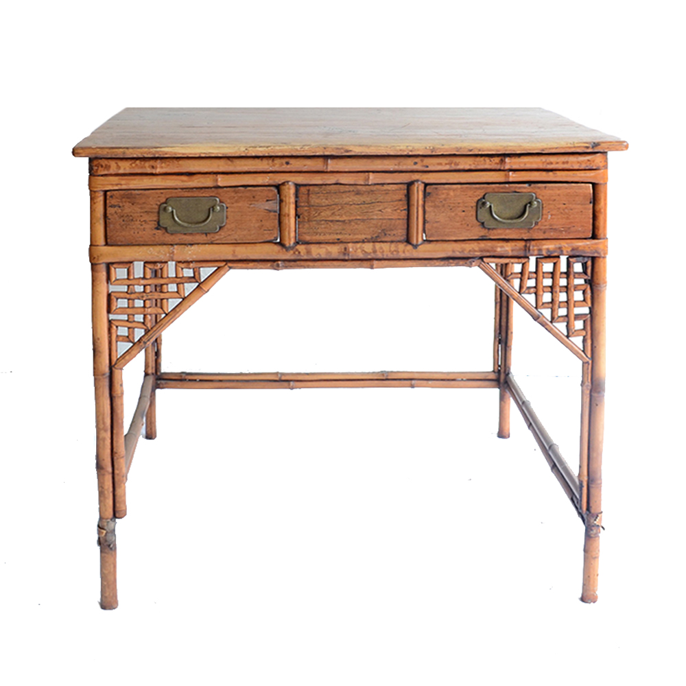 Vintage Rattan Desk