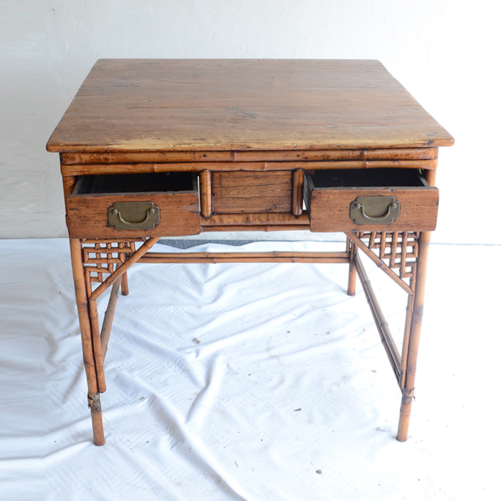 Vintage Rattan Desk