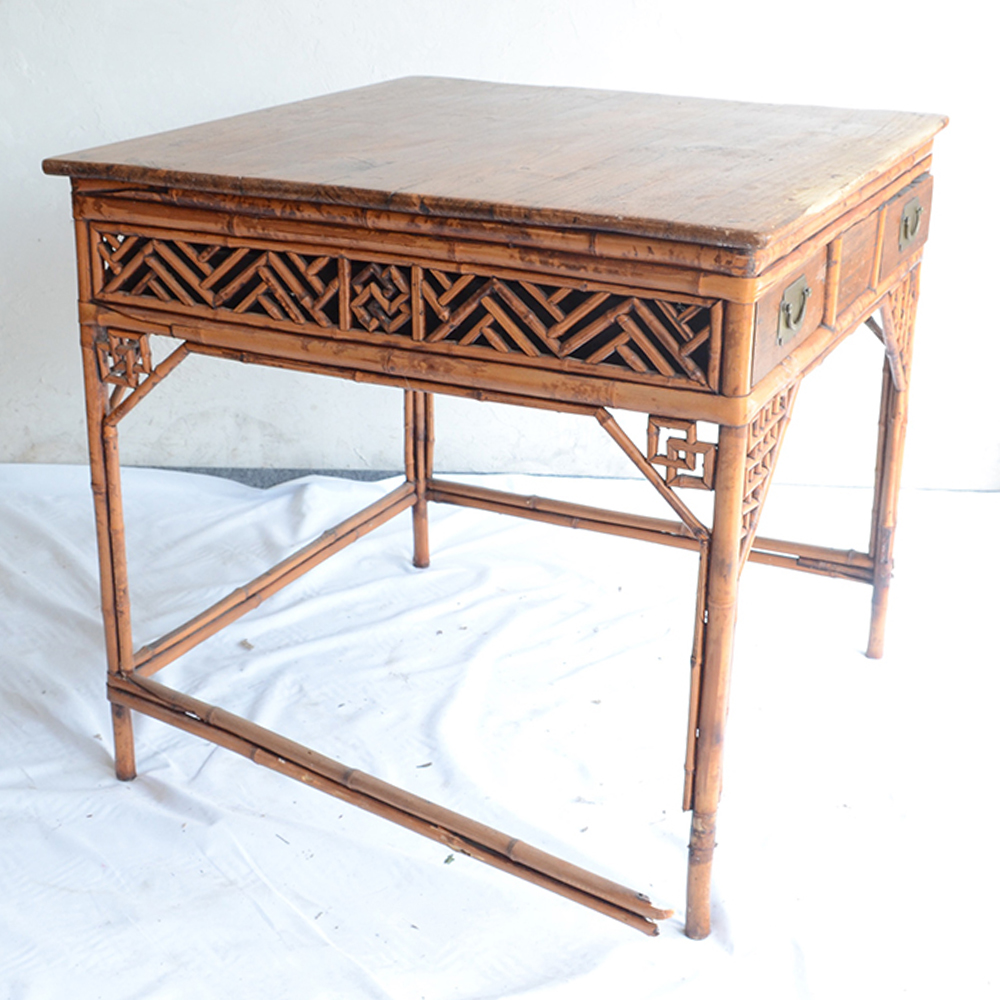 Vintage Rattan Desk
