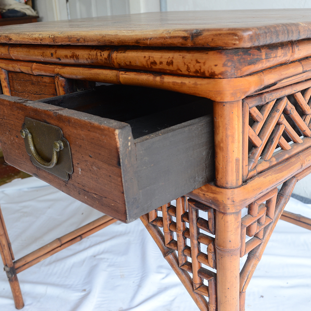 Vintage Rattan Desk
