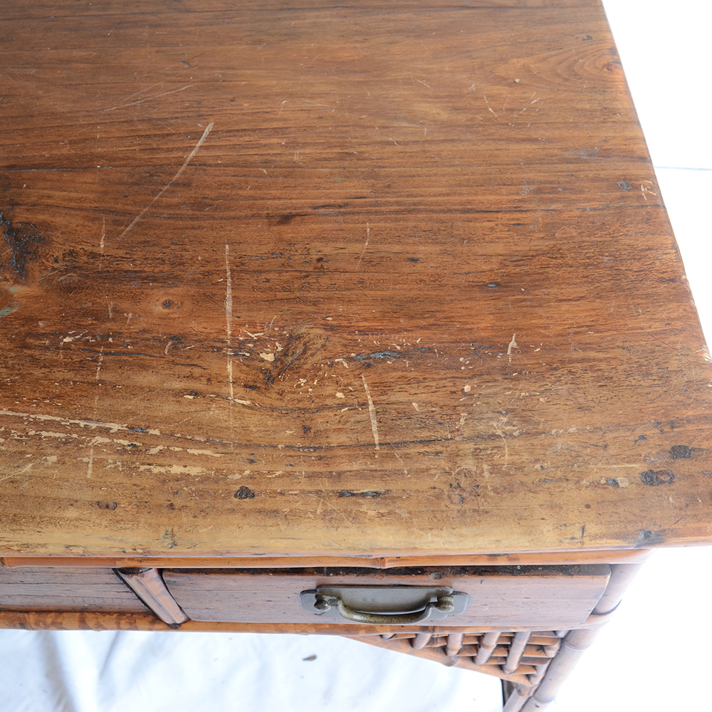Vintage Rattan Desk