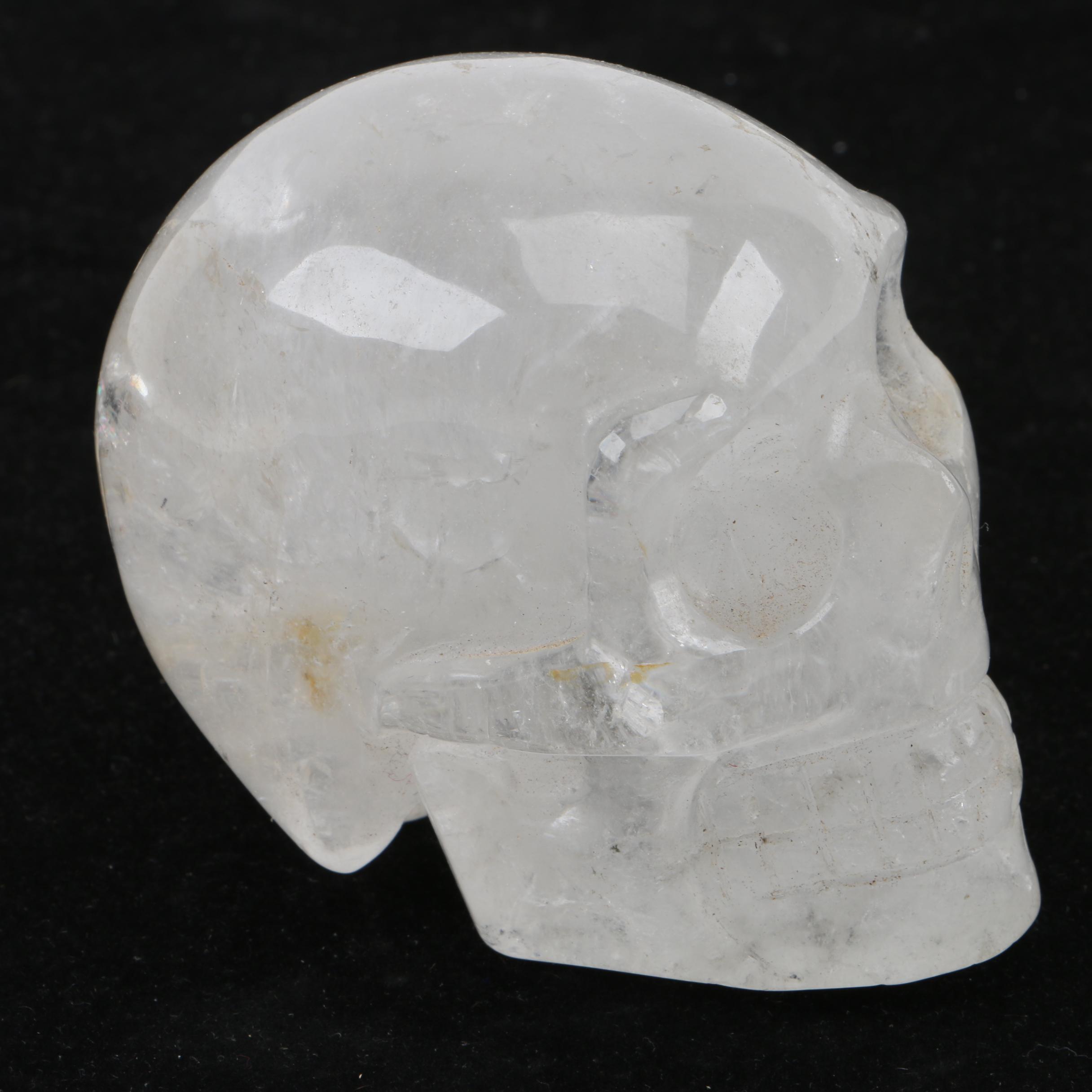 Carved Quartz Skull