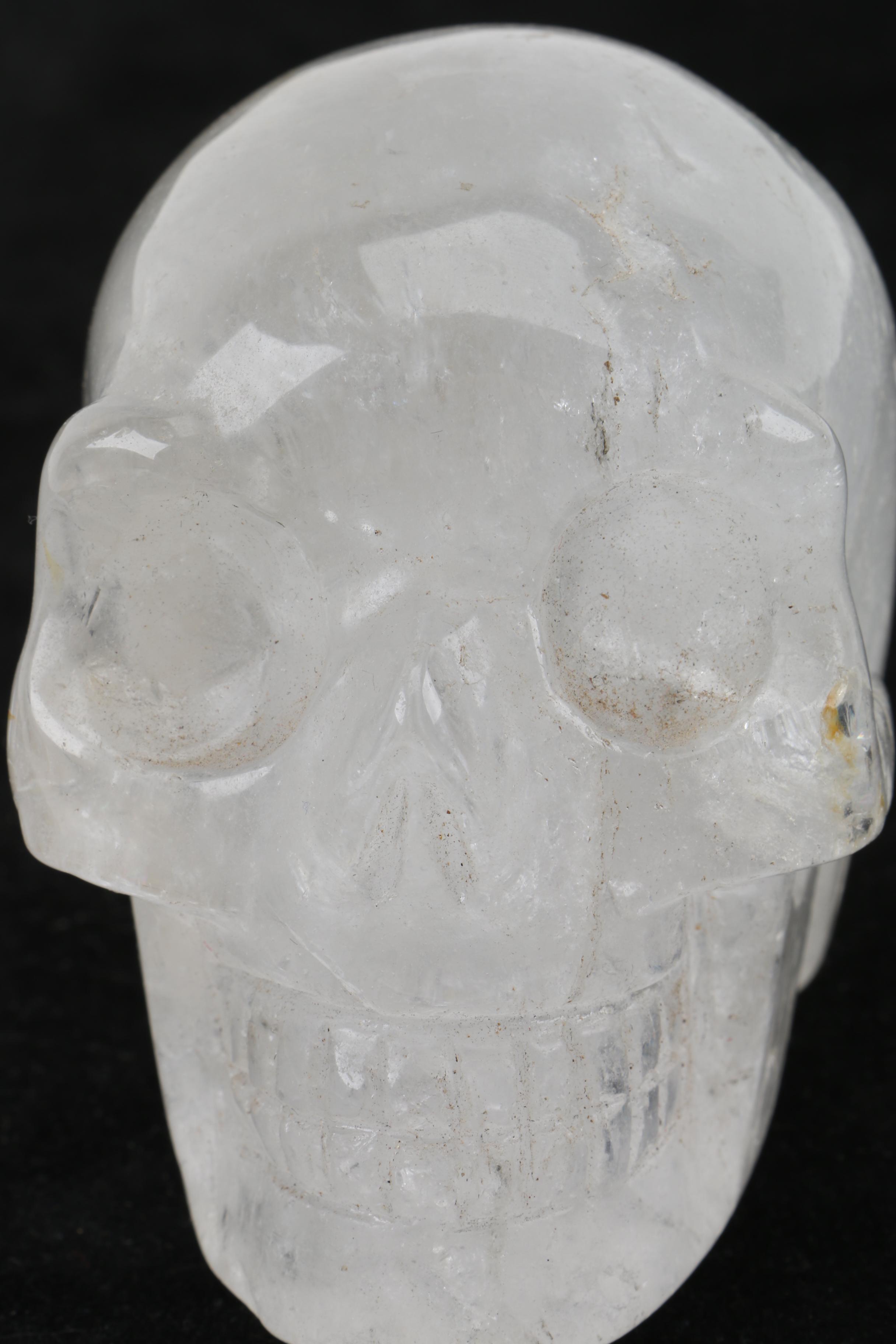Carved Quartz Skull