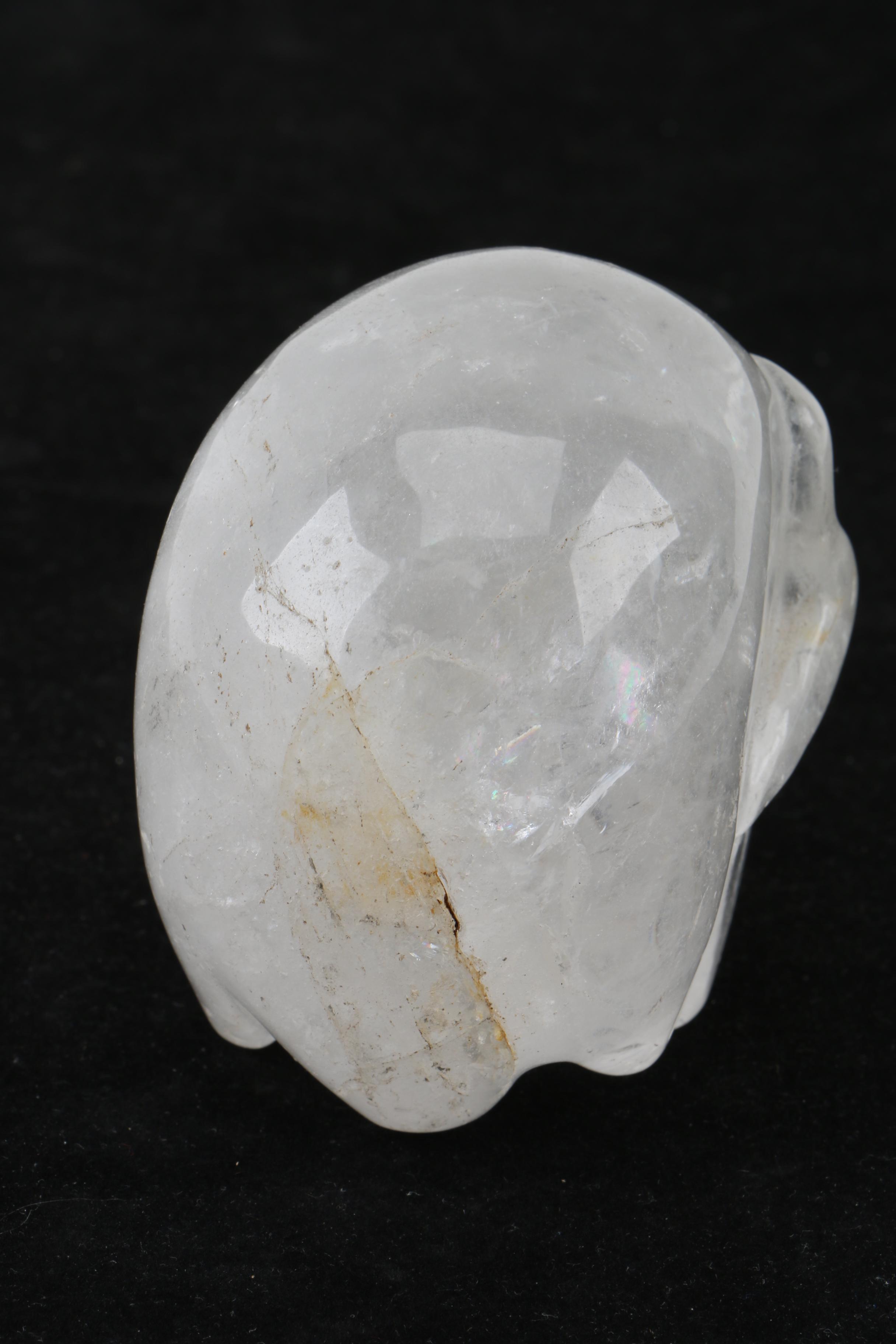 Carved Quartz Skull