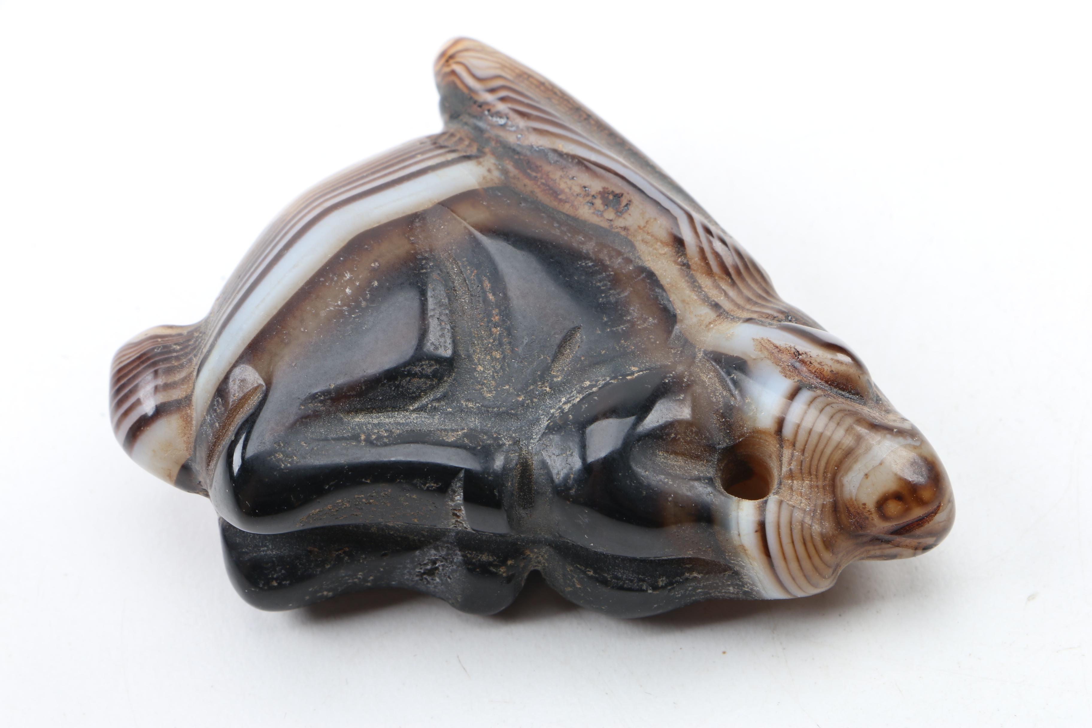 Carved Banded Agate Figurines