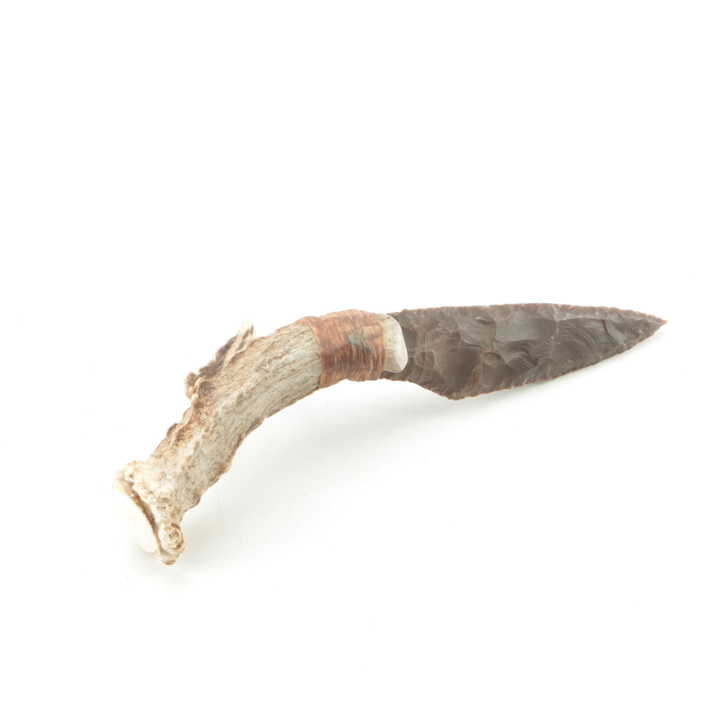 Antler and Chert Point Knife