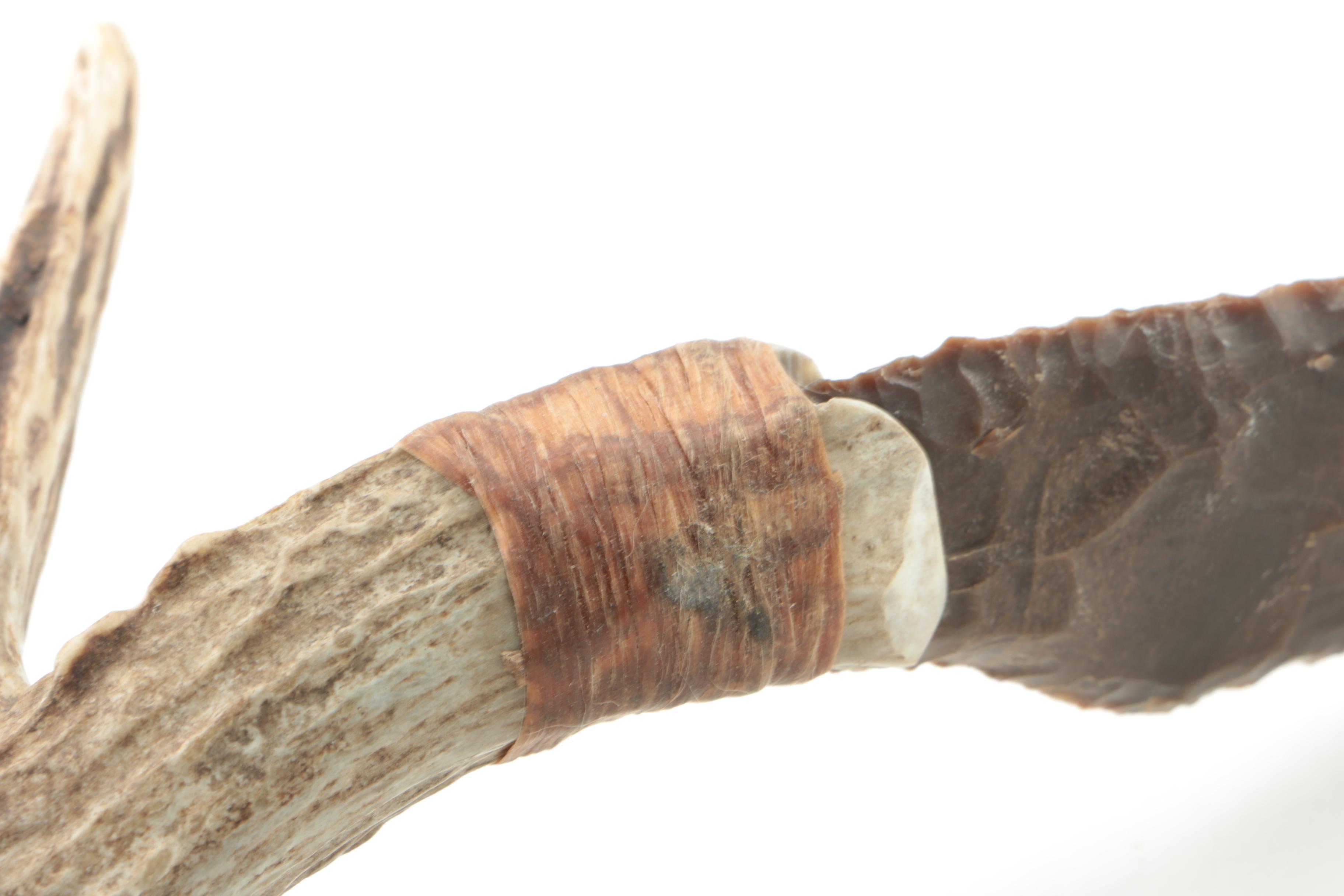 Antler and Chert Point Knife