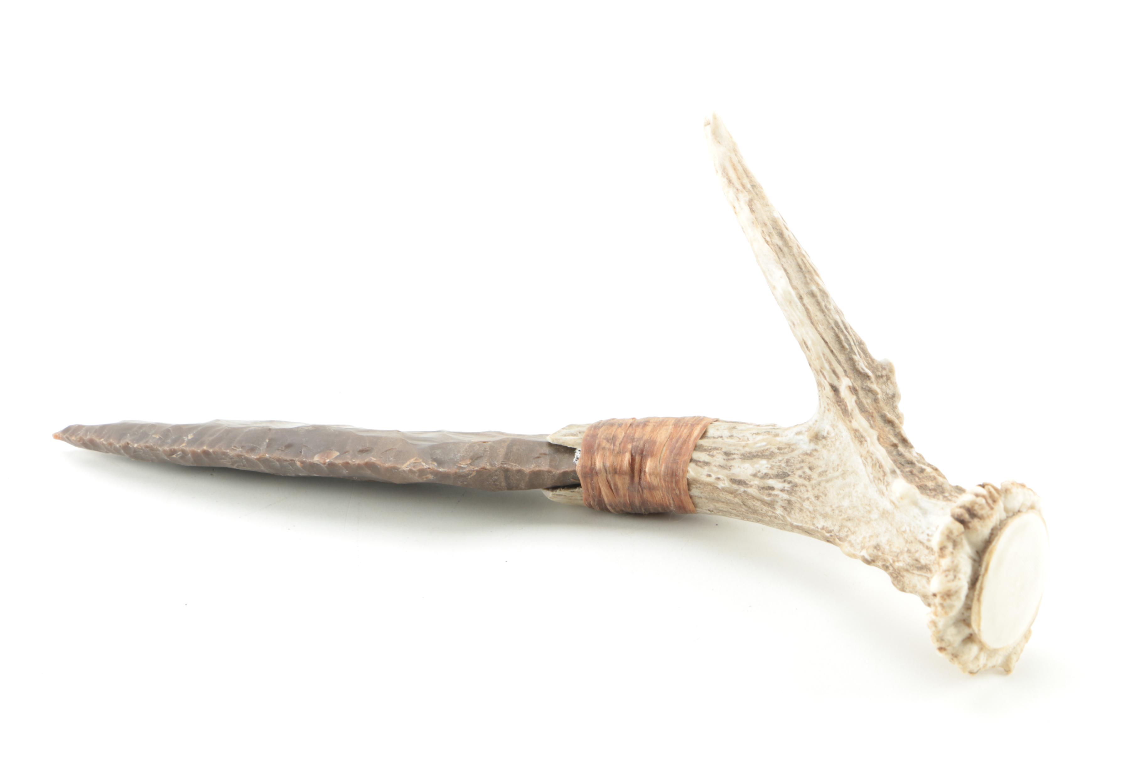 Antler and Chert Point Knife