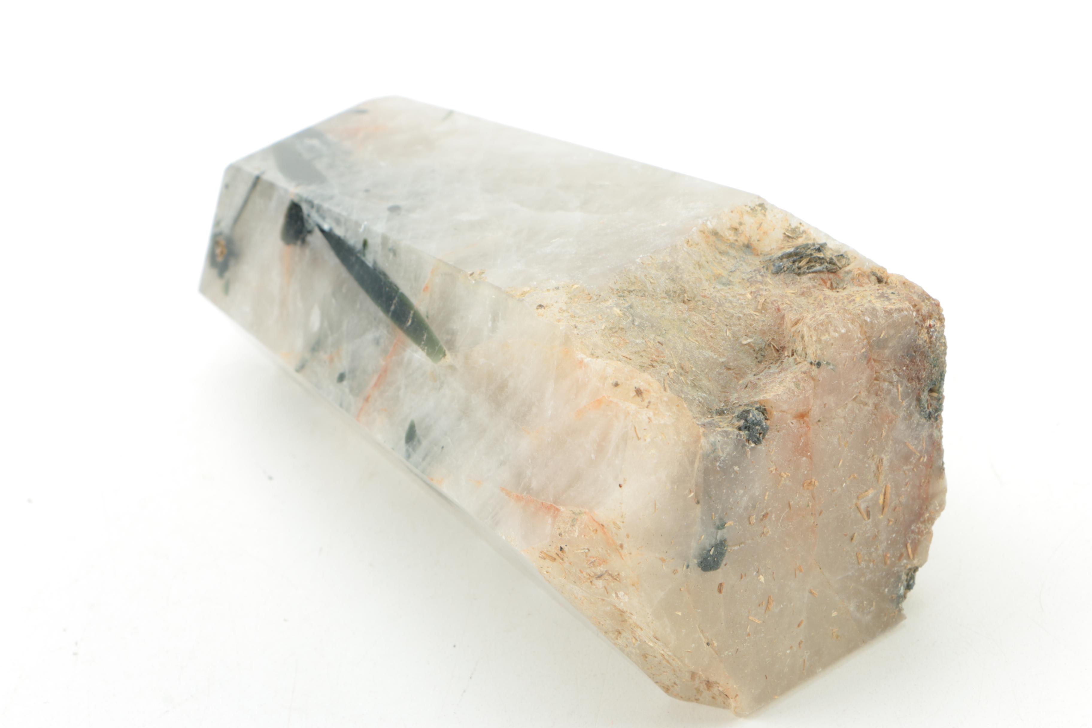 Tourmalinated Quartz Obelisk