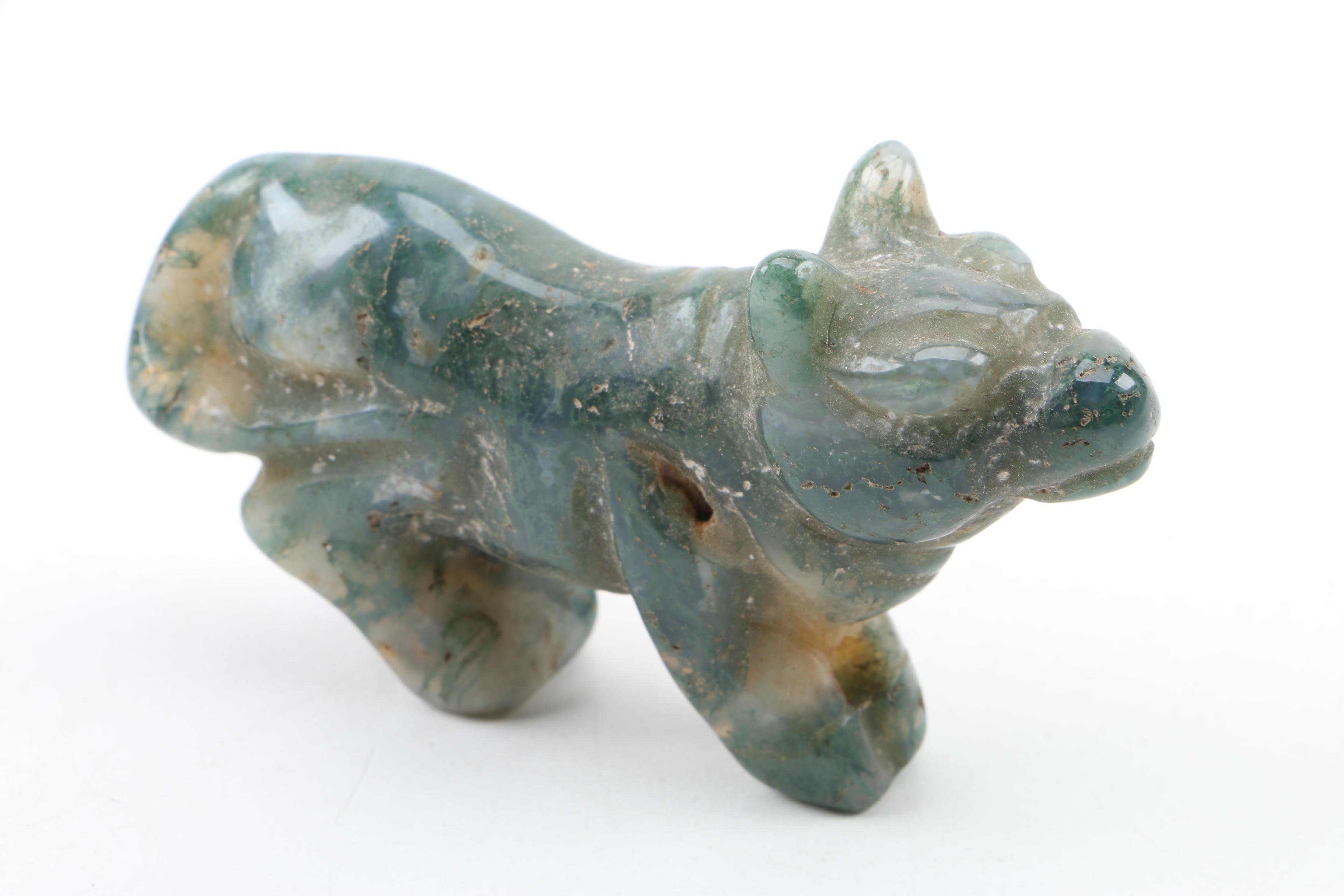 Carved Agate Figurines