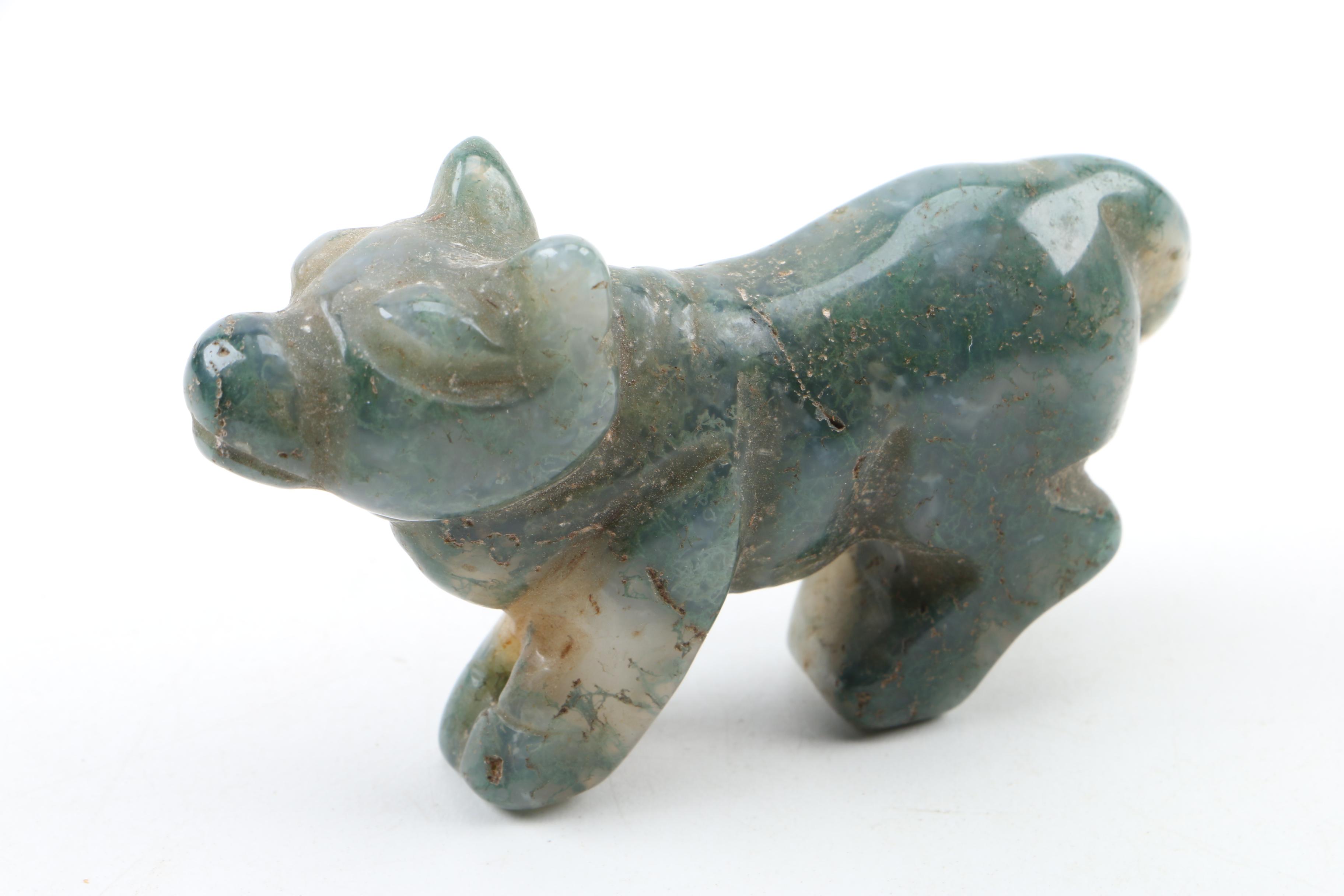 Carved Agate Figurines